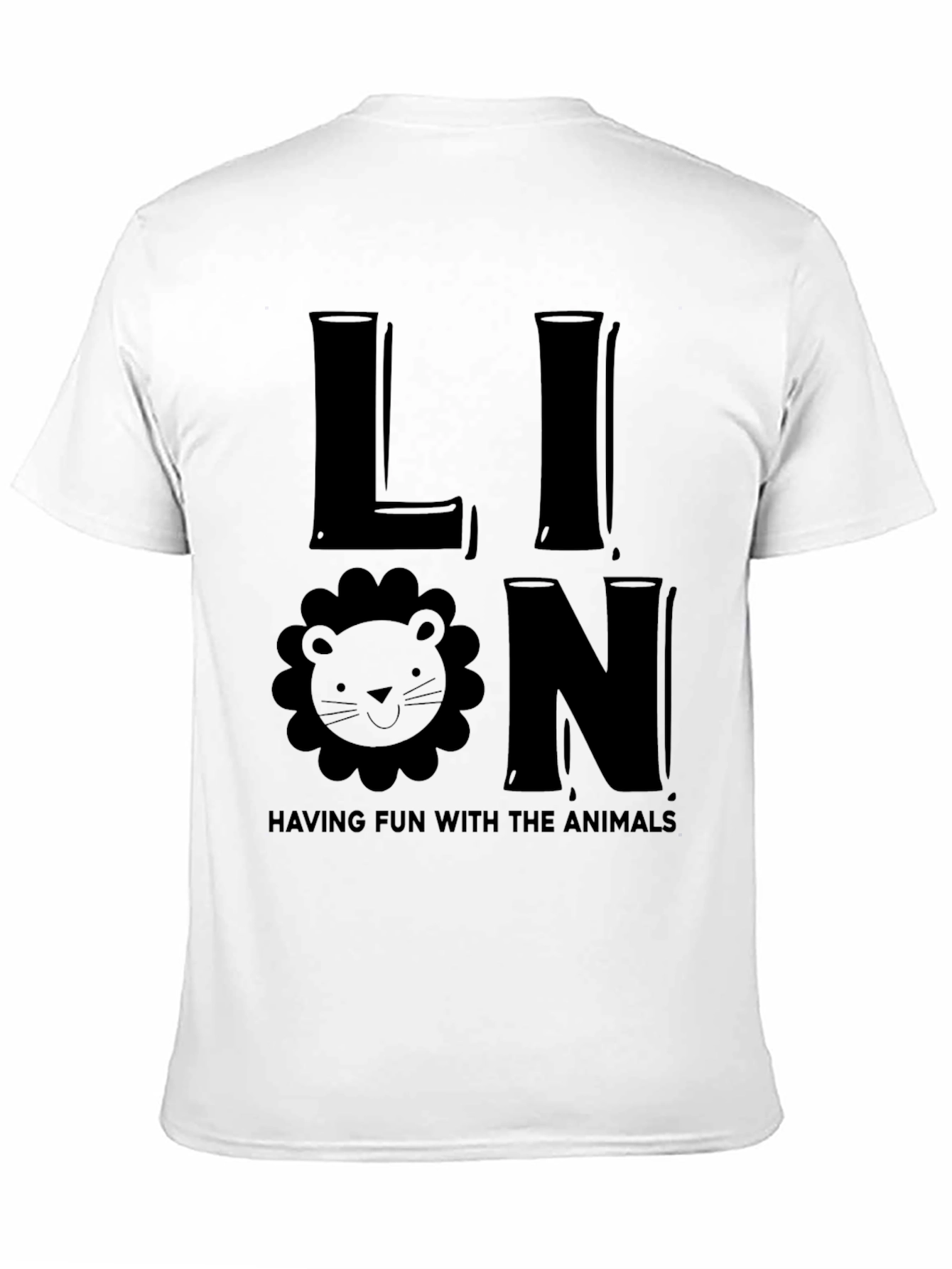 Lion Graphic T-Shirt - Fun Animal Tee