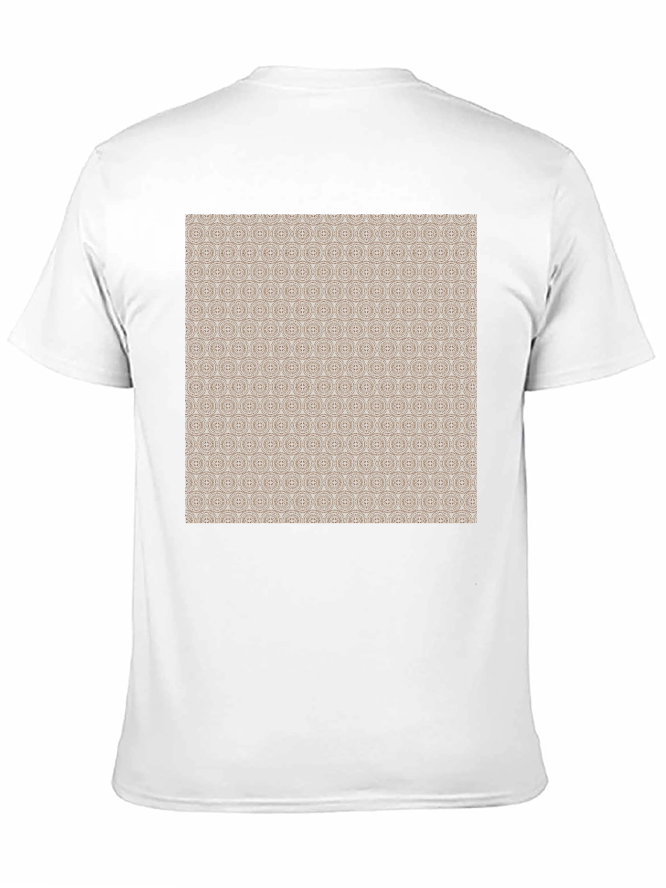 Patterned Print Black Casual Tee