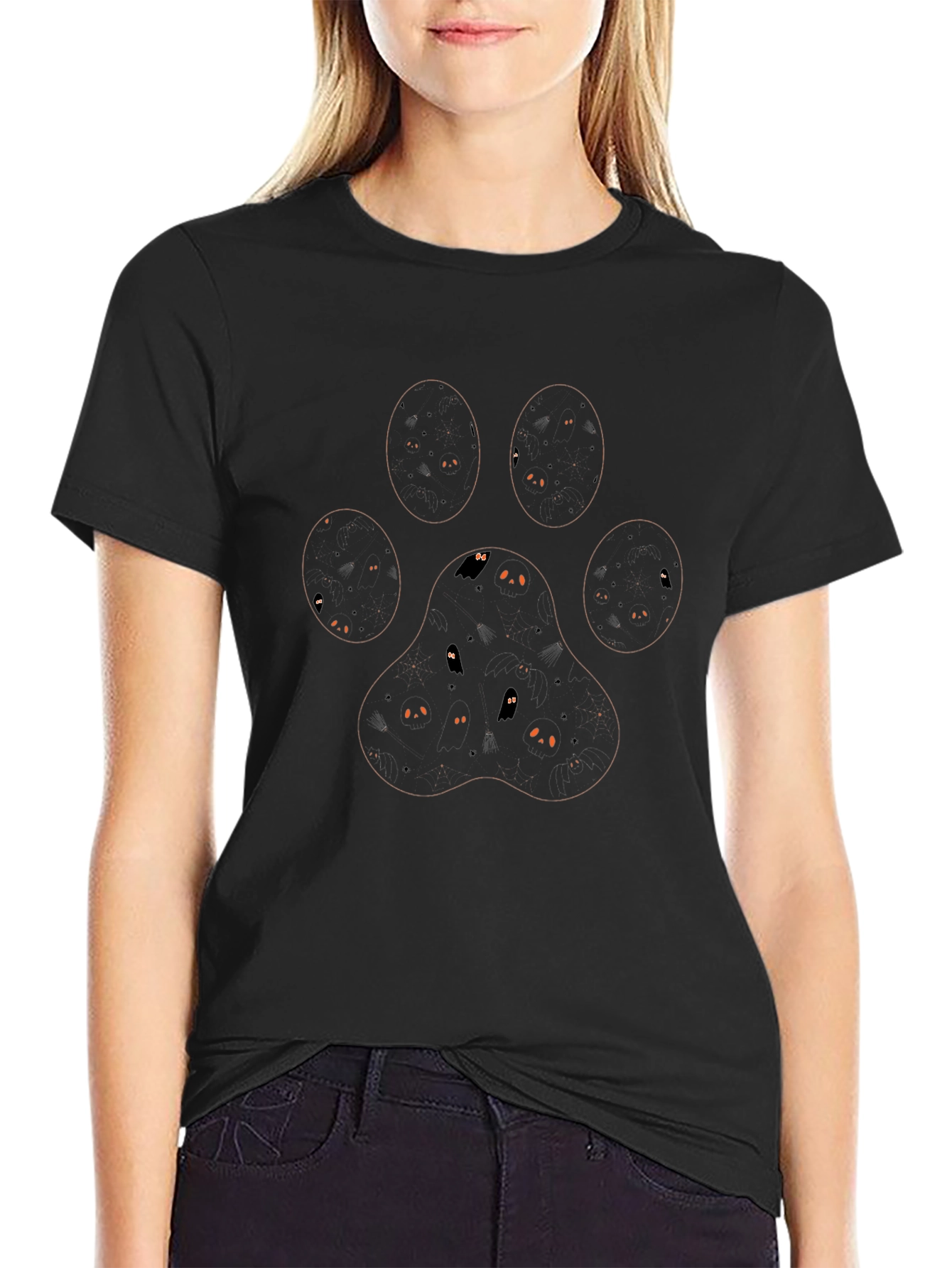 Dog Paw Print T-Shirt - Unique Design