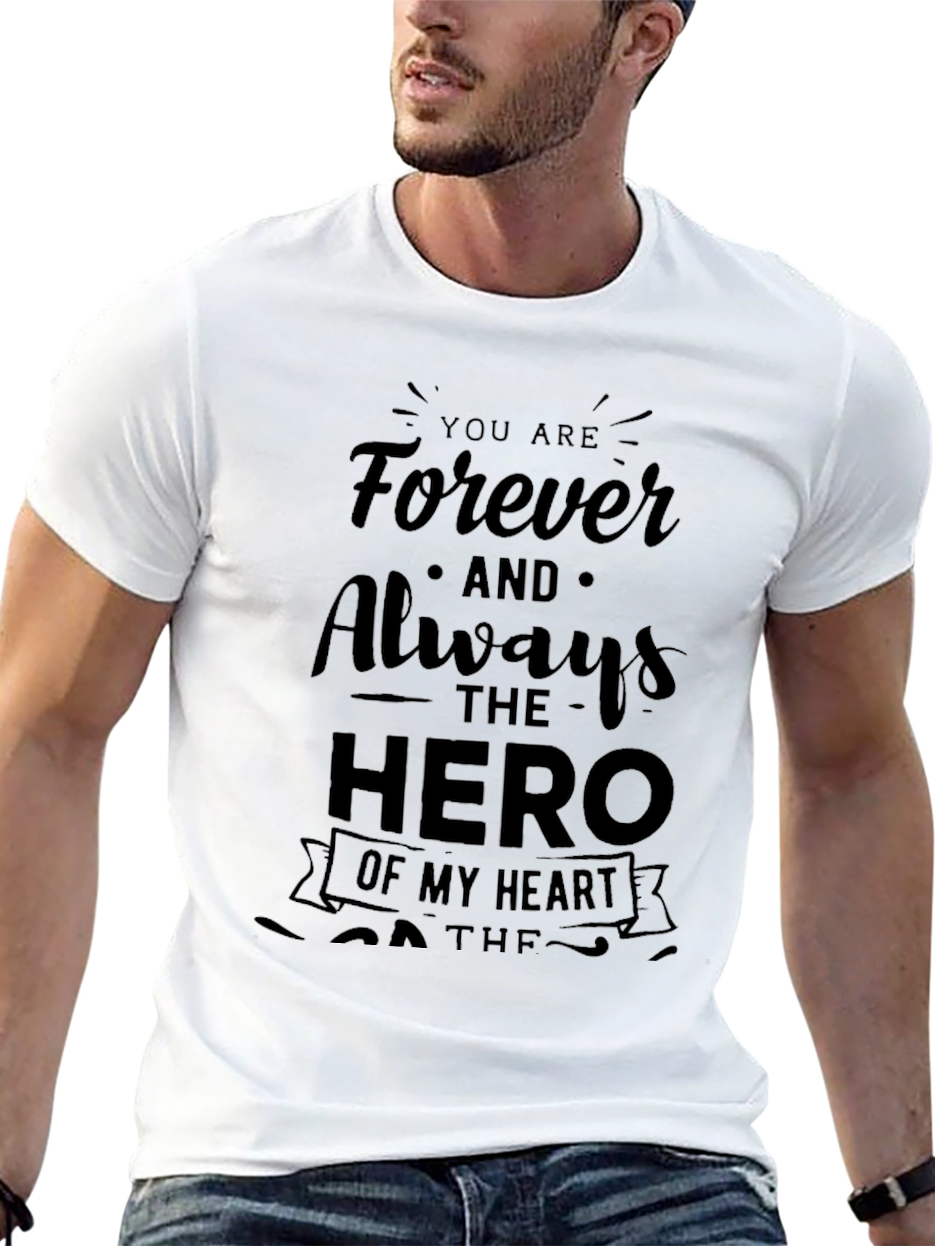 Forever Hero Black Graphic Tee