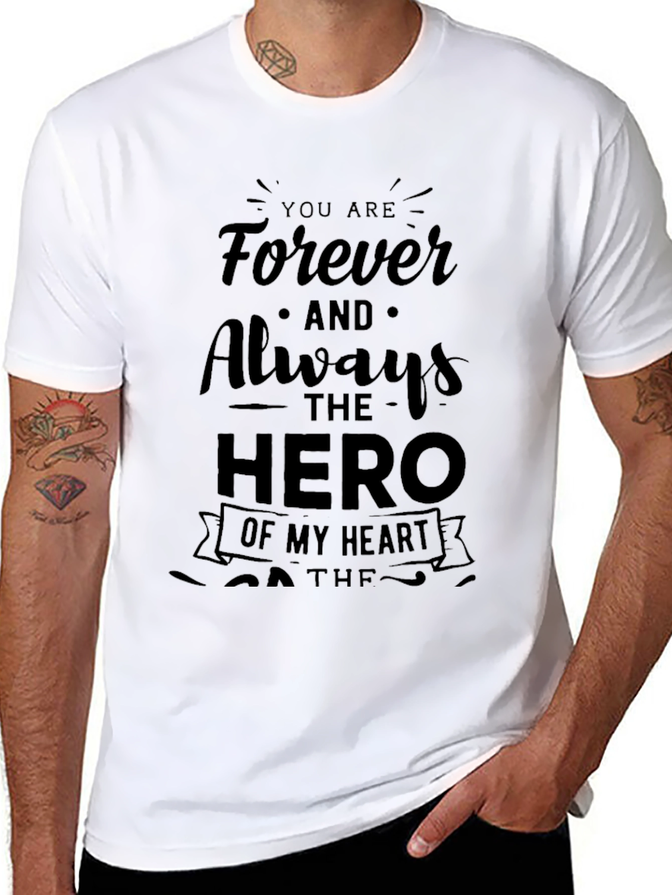 Forever Hero Black Graphic Tee