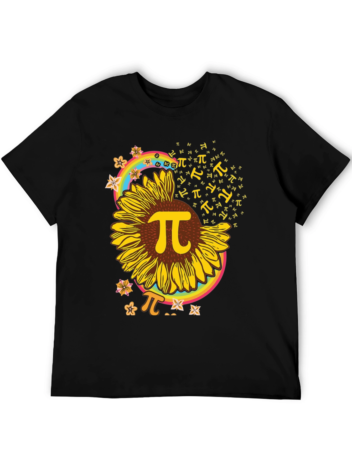 Sunflower Pi Symbol Graphic T-Shirt
