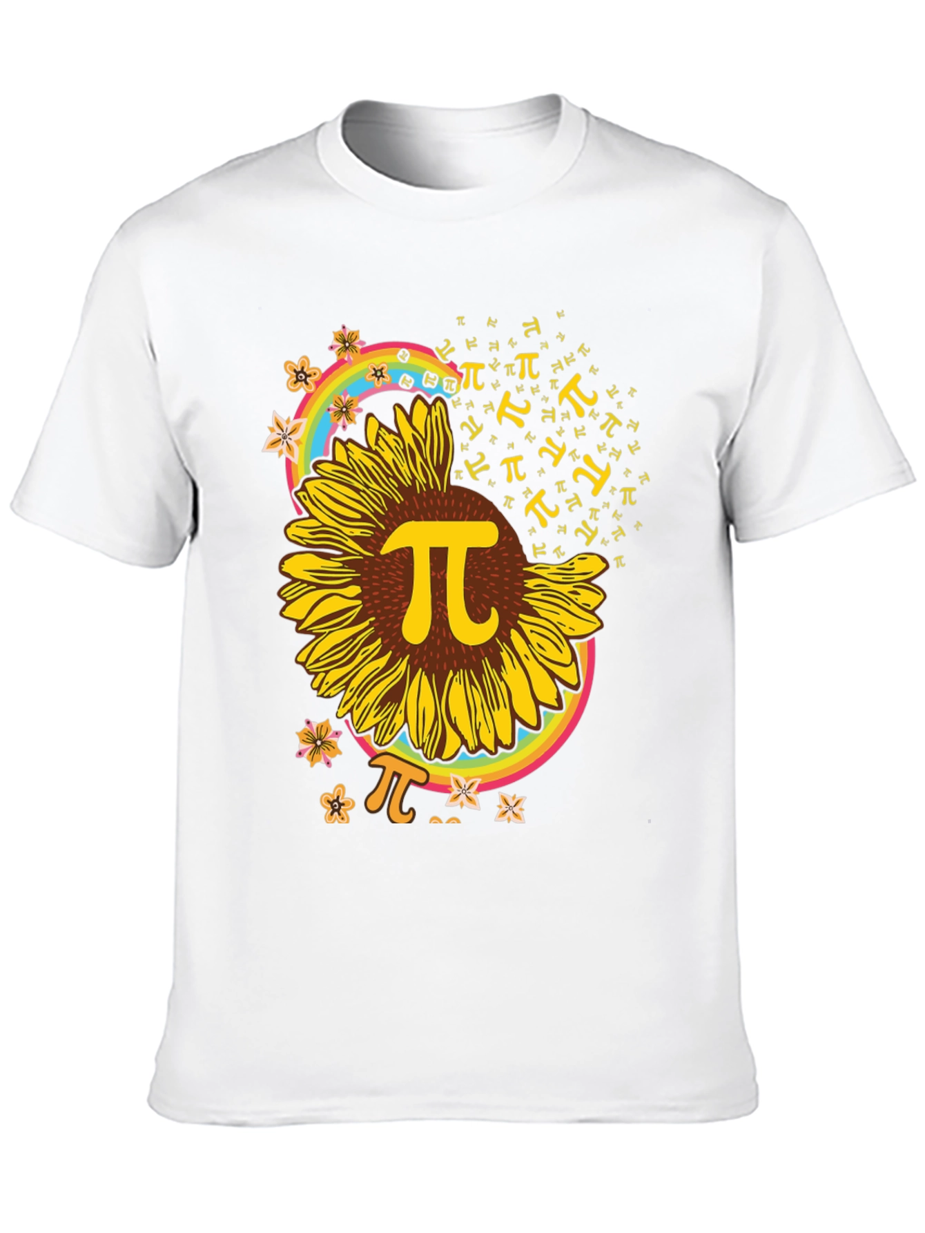 Sunflower Pi Symbol Graphic T-Shirt