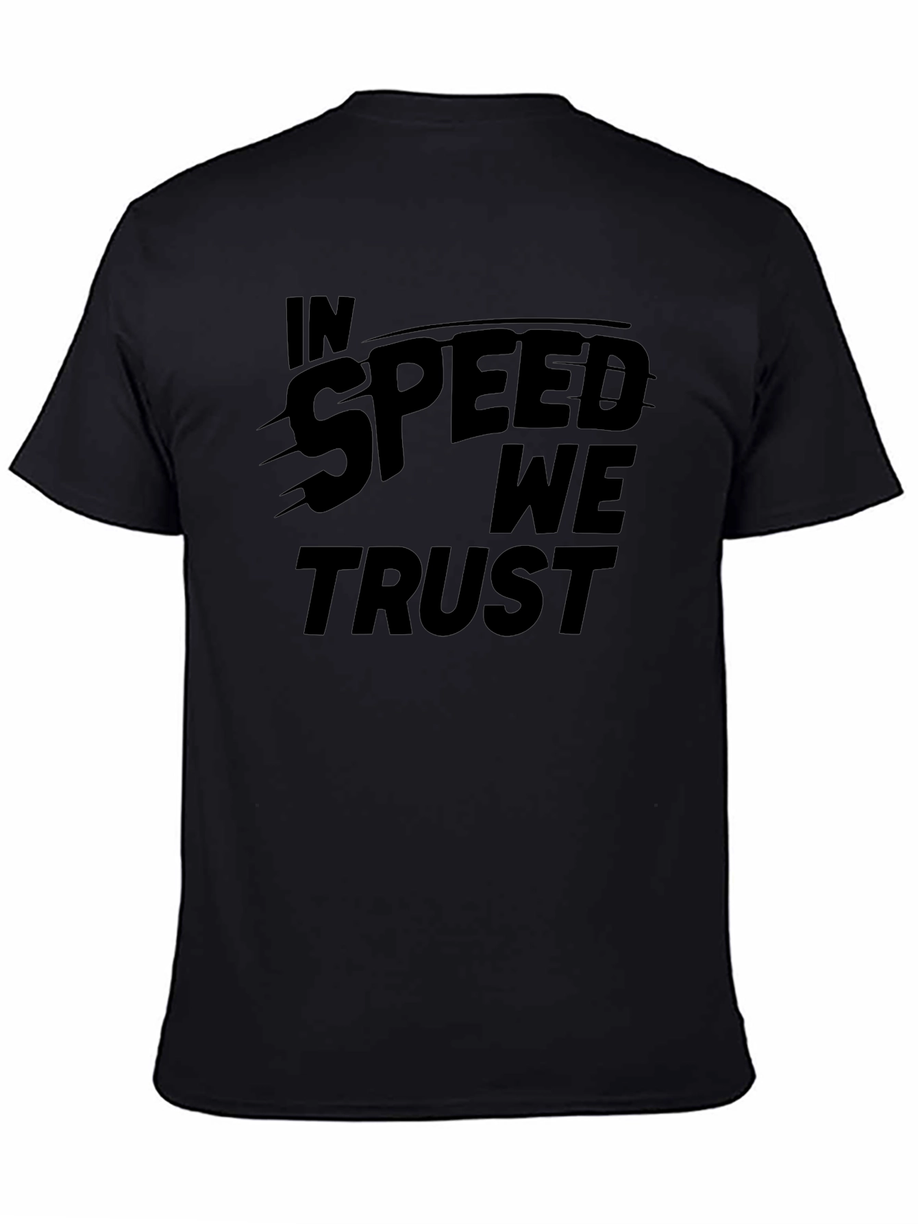 In Speed We Trust Graphic Tee - Black