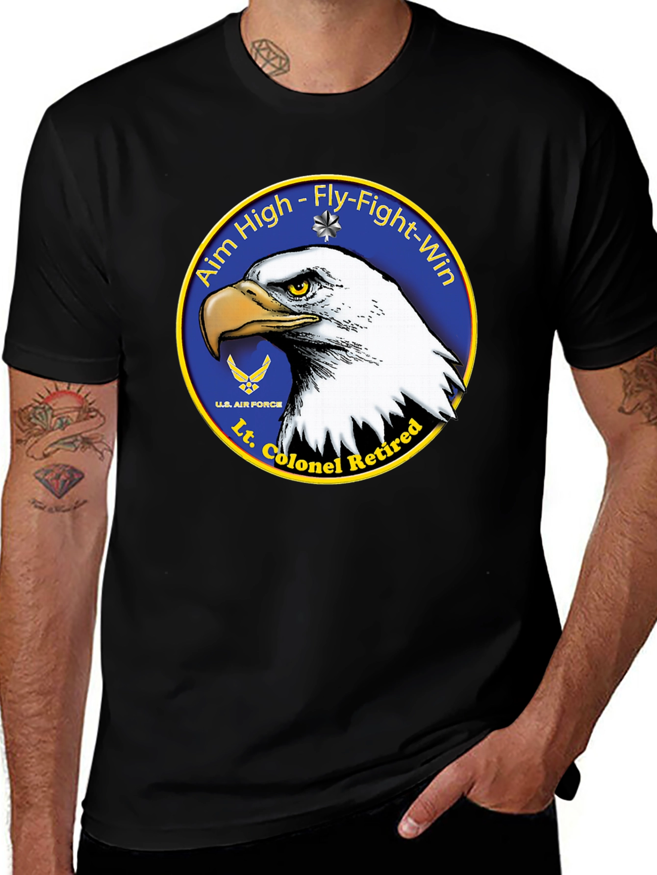 Lt. Colonel Retired Eagle T-Shirt