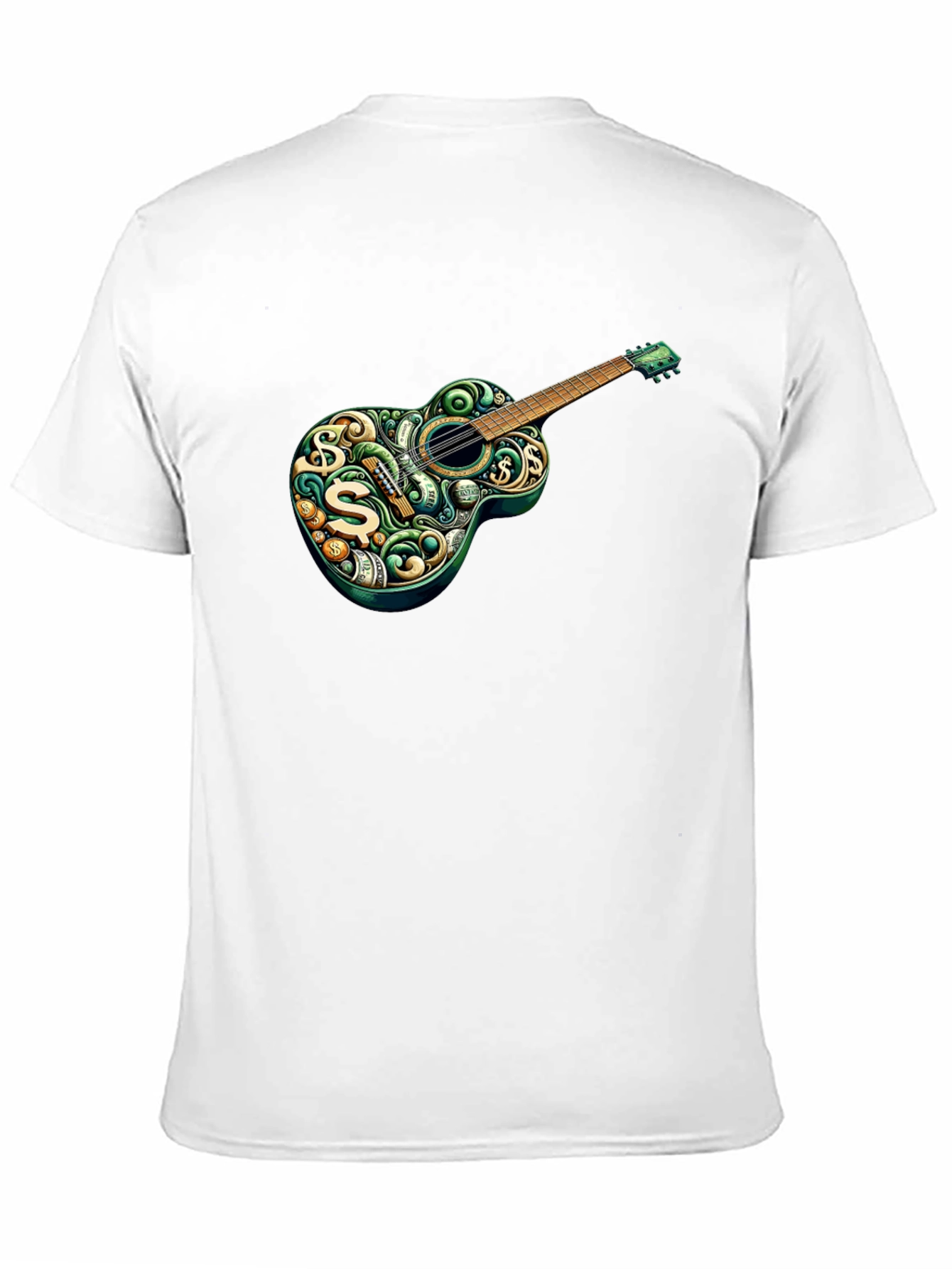 Money Guitar Graphic Tee - Stylish Musician T-Shirt