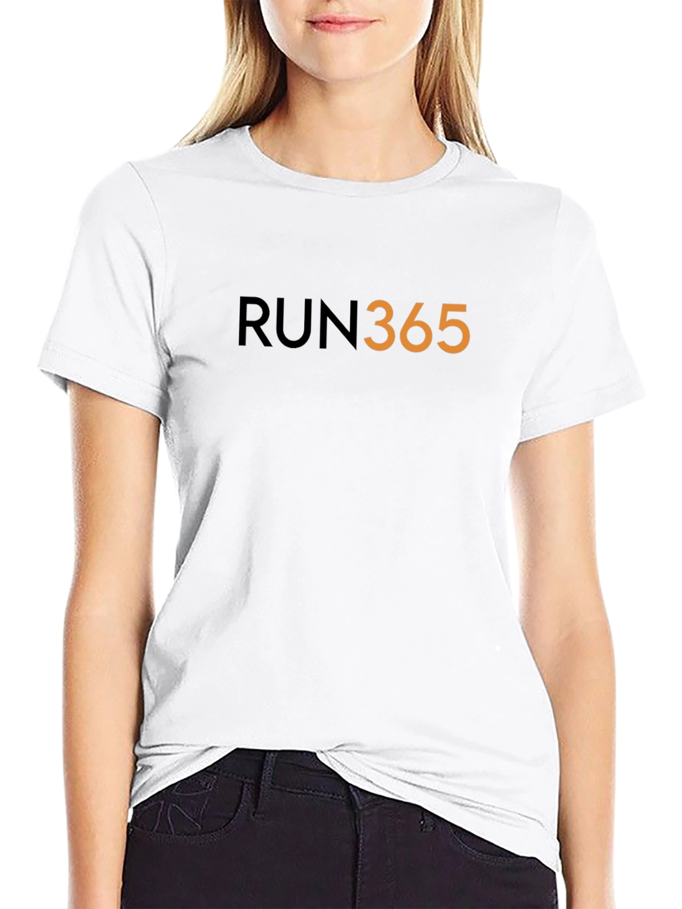 RUN365 Mens Graphic Tee - Black