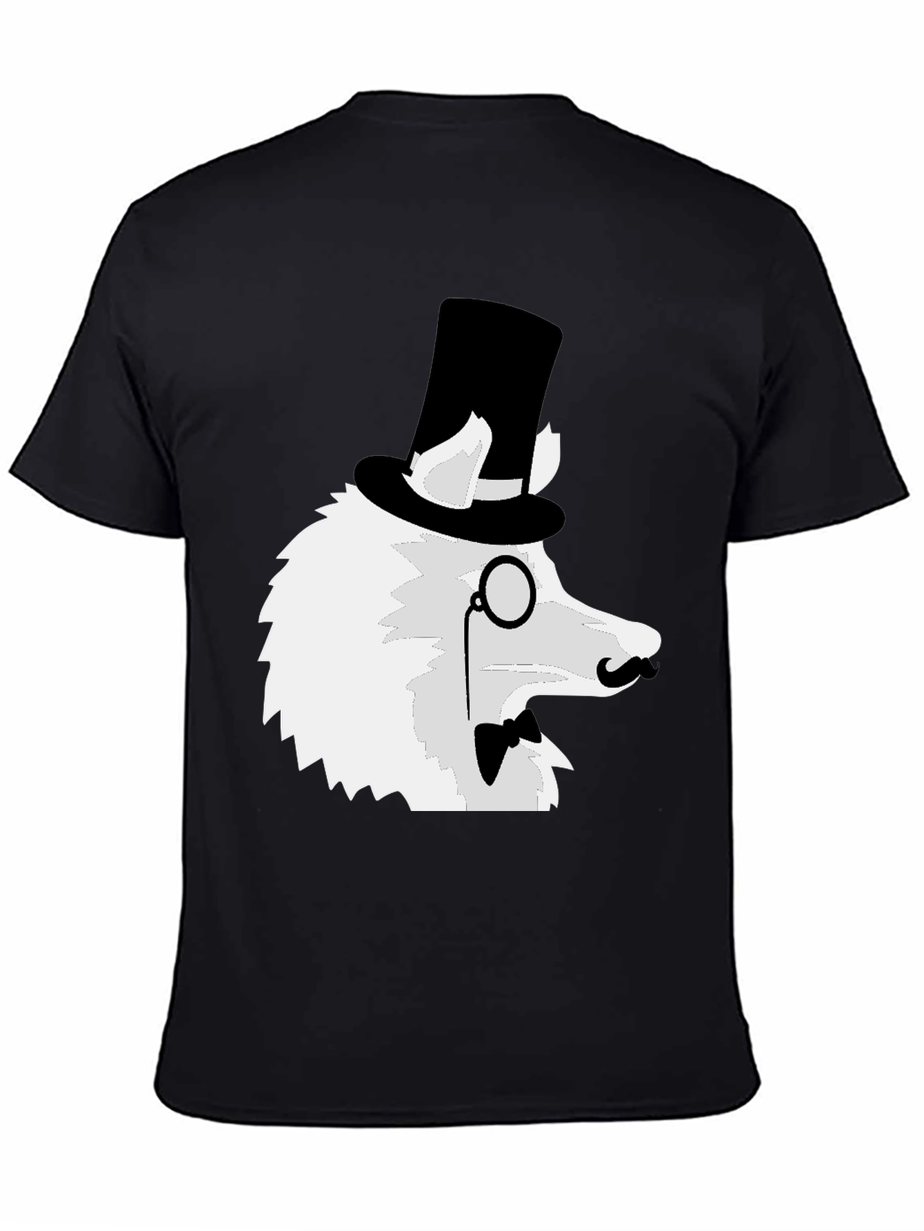 Dapper Dog T-Shirt: Top Hat Monocle Bow Tie