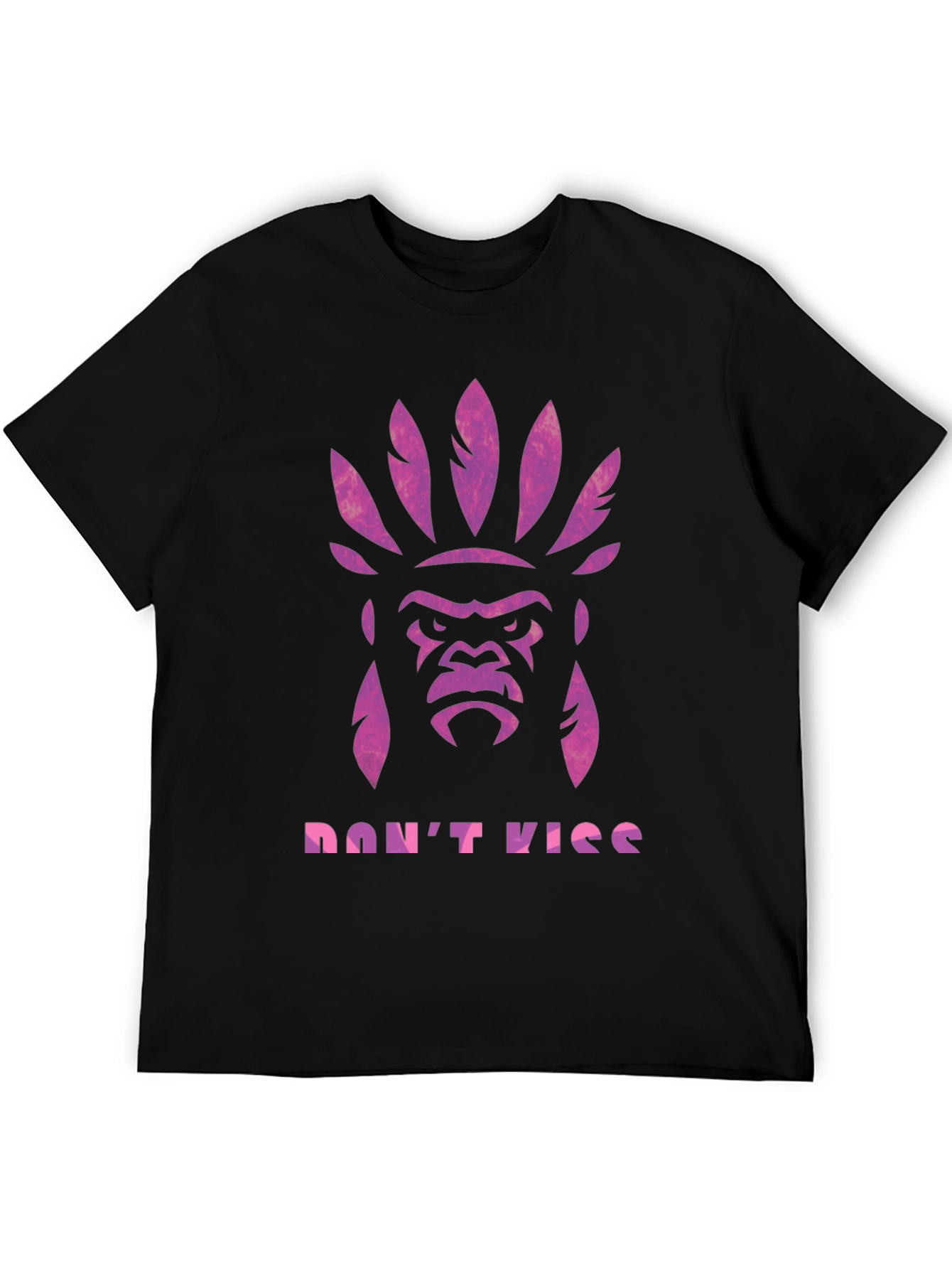 Gorilla Headdress Graphic Print T-Shirt