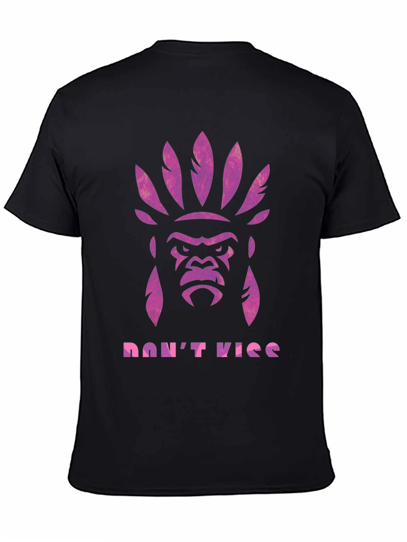 Gorilla Headdress Graphic Print T-Shirt