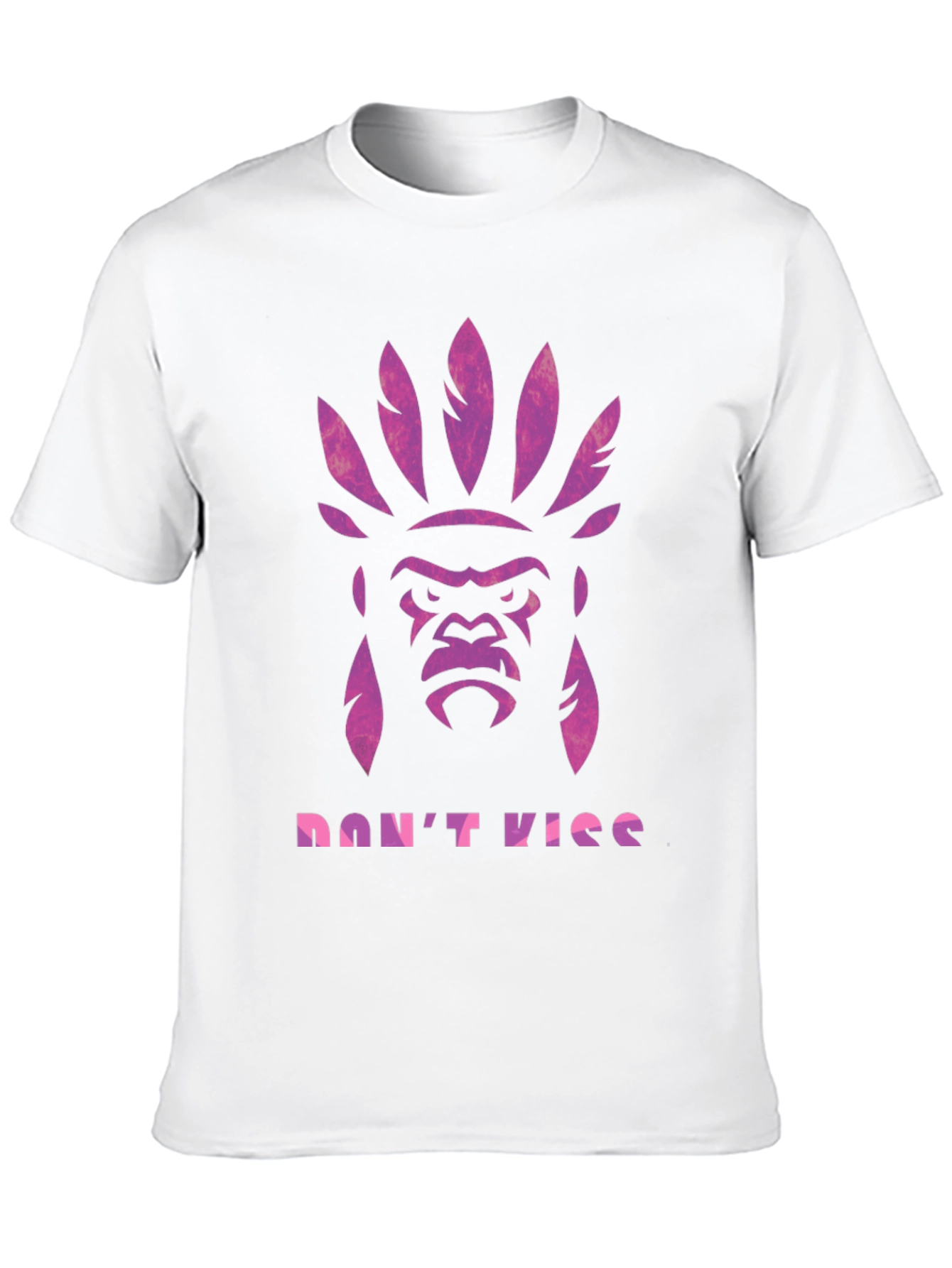 Gorilla Headdress Graphic Print T-Shirt