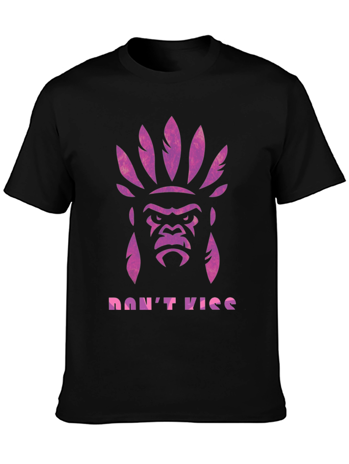 Gorilla Headdress Graphic Print T-Shirt