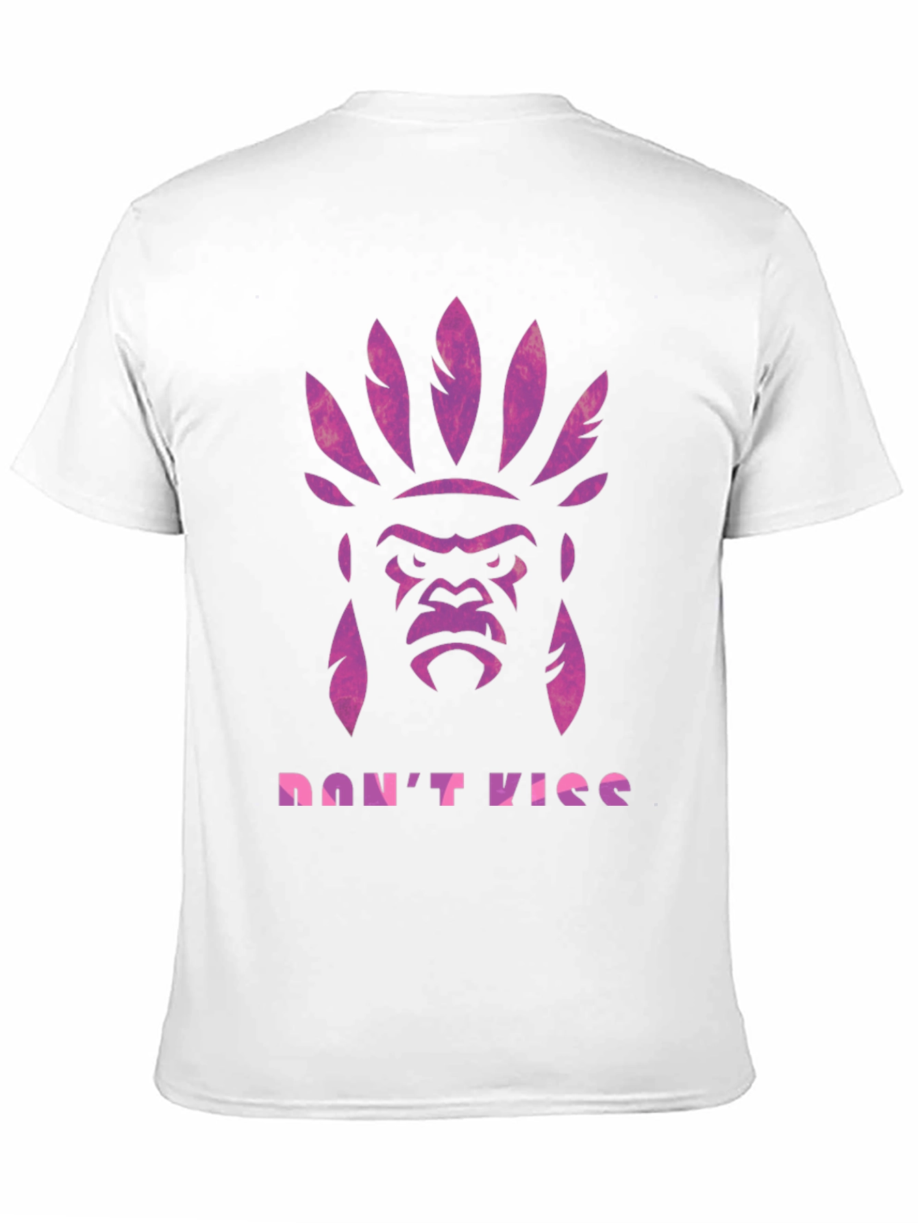 Gorilla Headdress Graphic Print T-Shirt