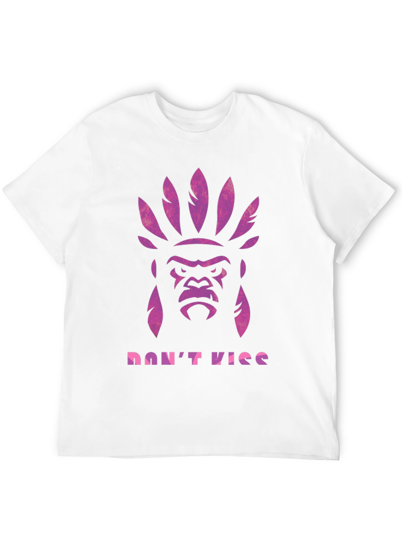 Gorilla Headdress Graphic Print T-Shirt