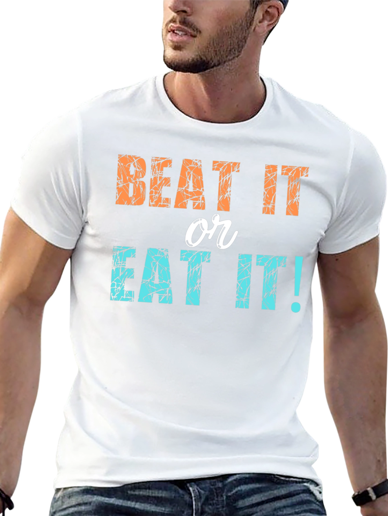 Beat It or Eat It! Novelty Graphic Tee