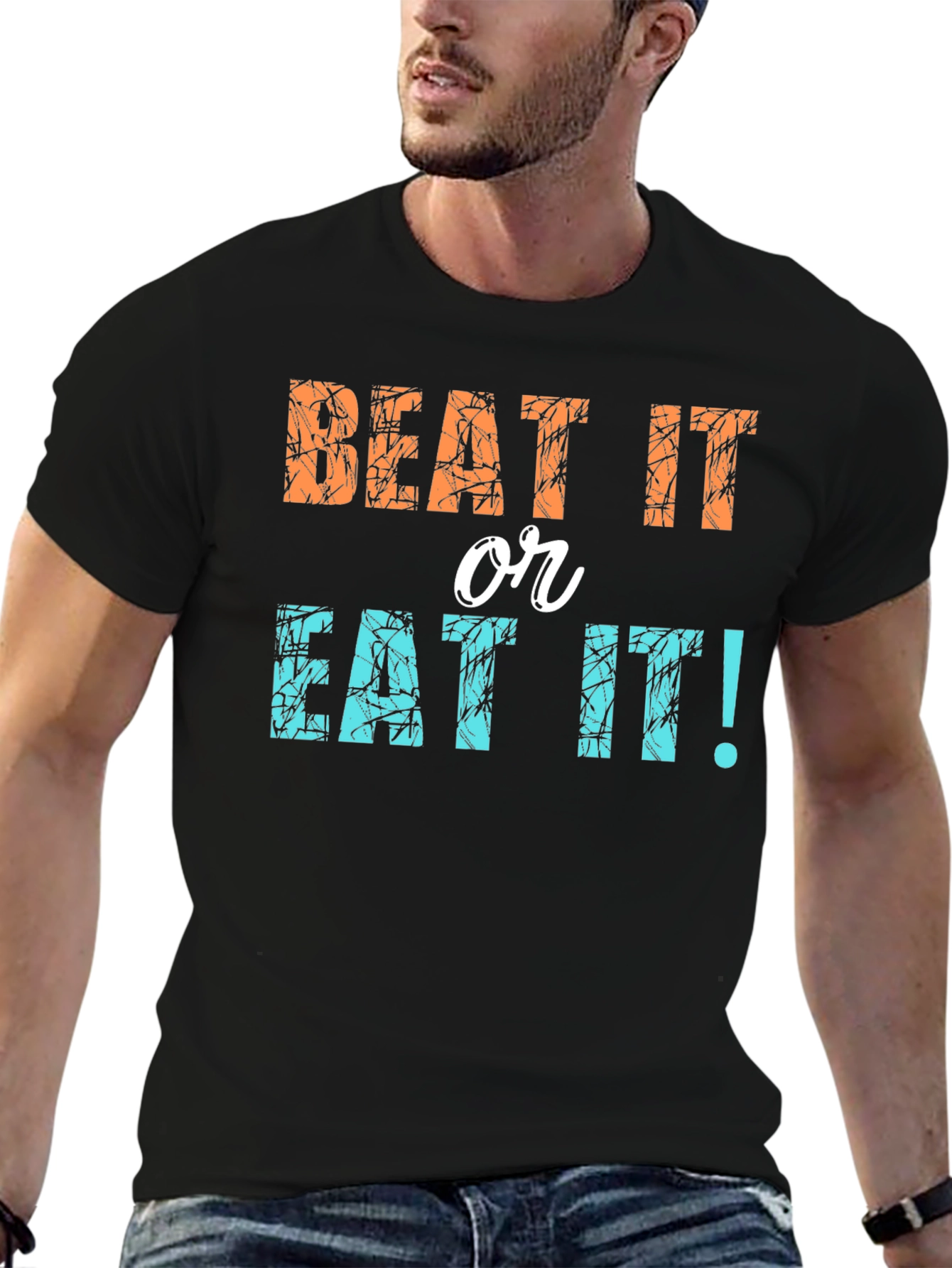 Beat It or Eat It! Novelty Graphic Tee