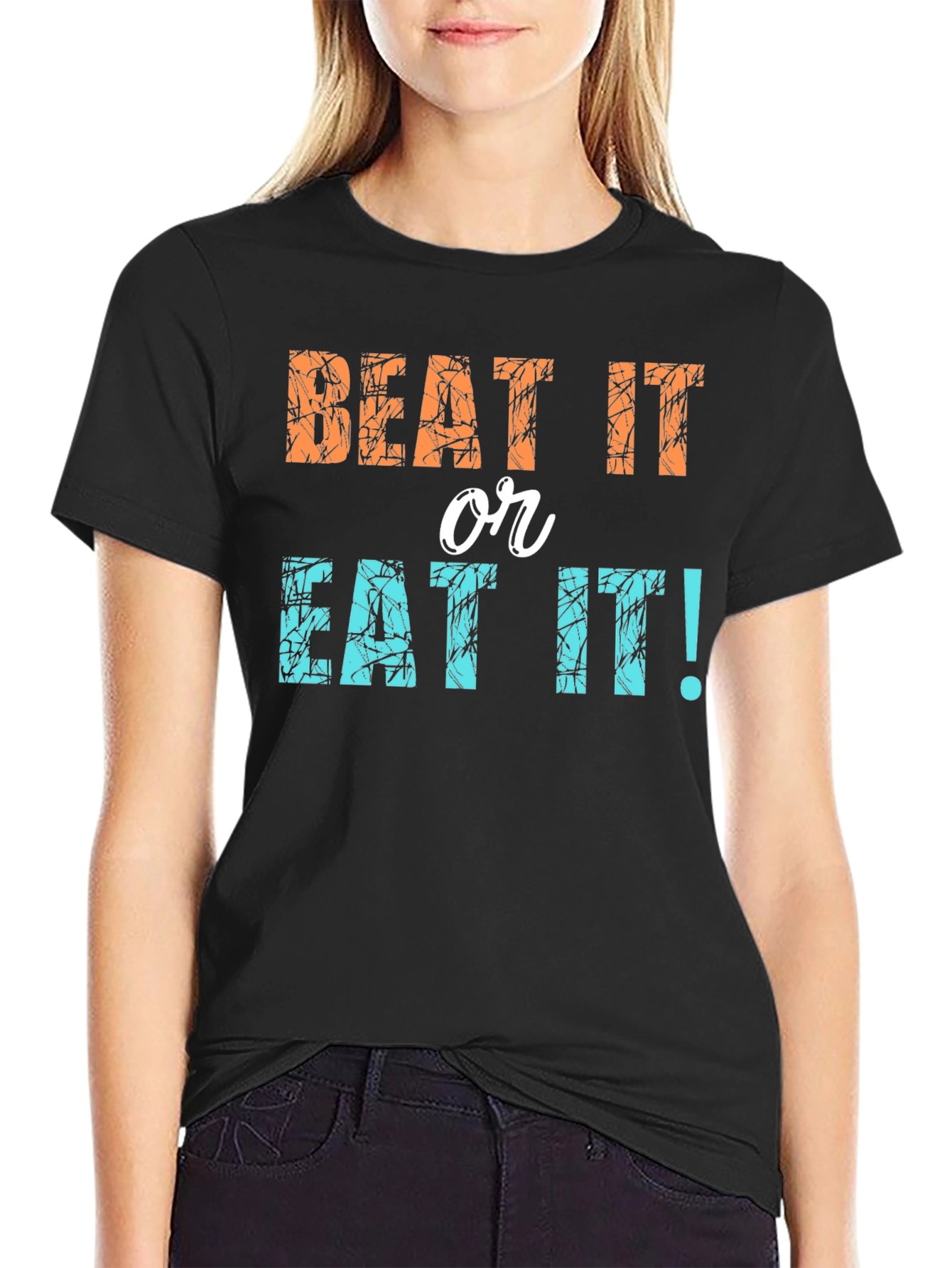 Beat It or Eat It! Novelty Graphic Tee