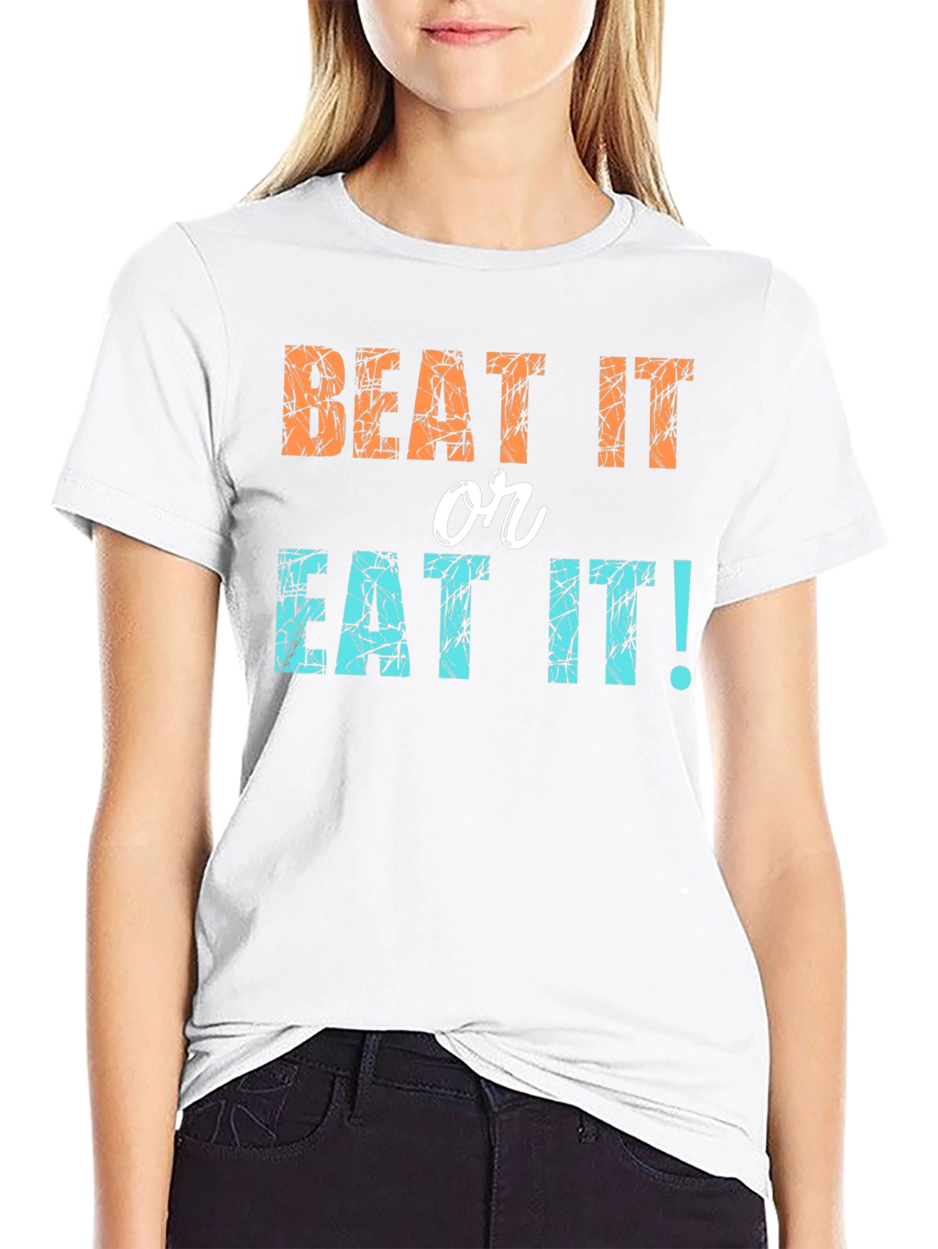Beat It or Eat It! Novelty Graphic Tee