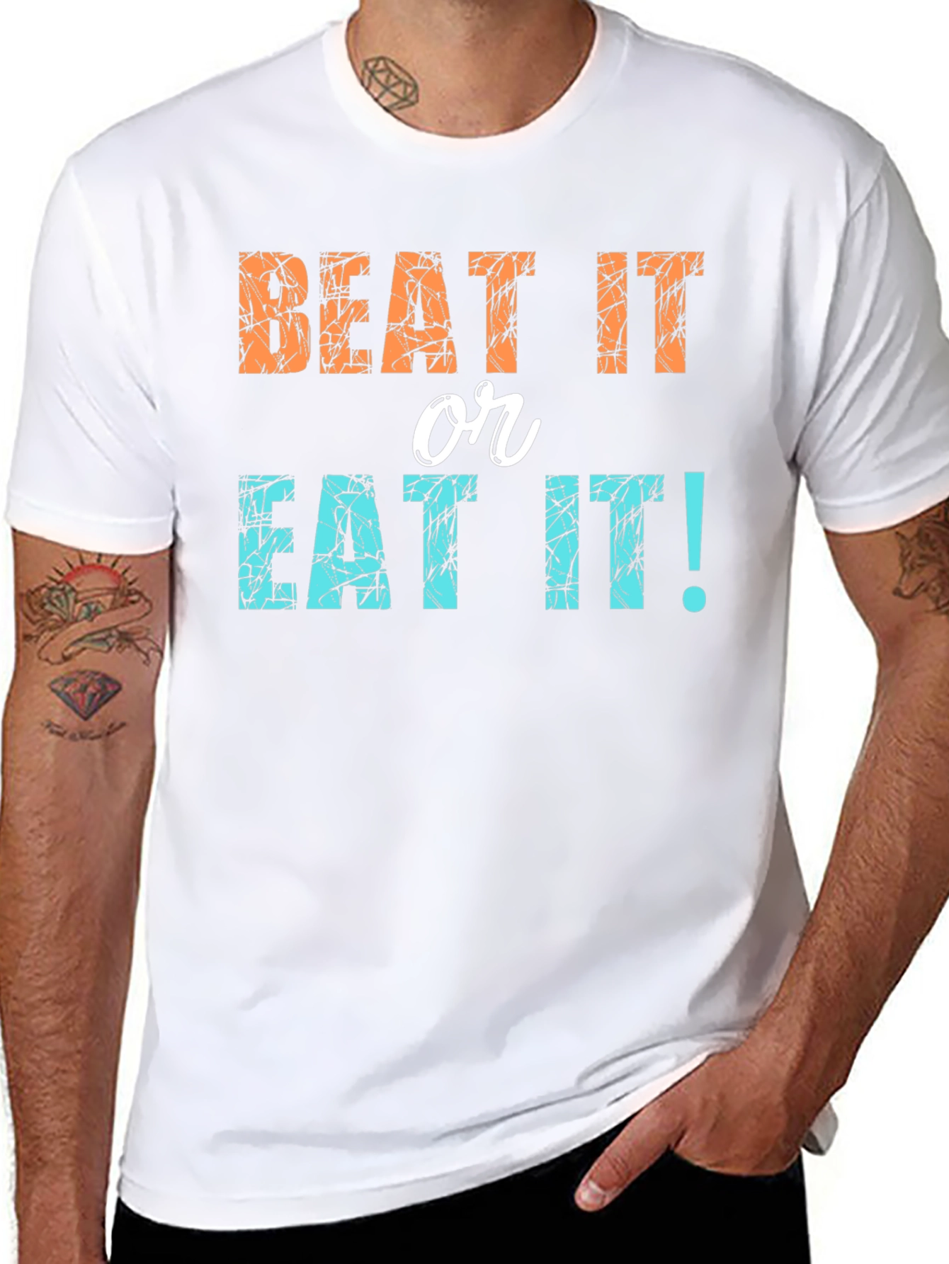 Beat It or Eat It! Novelty Graphic Tee