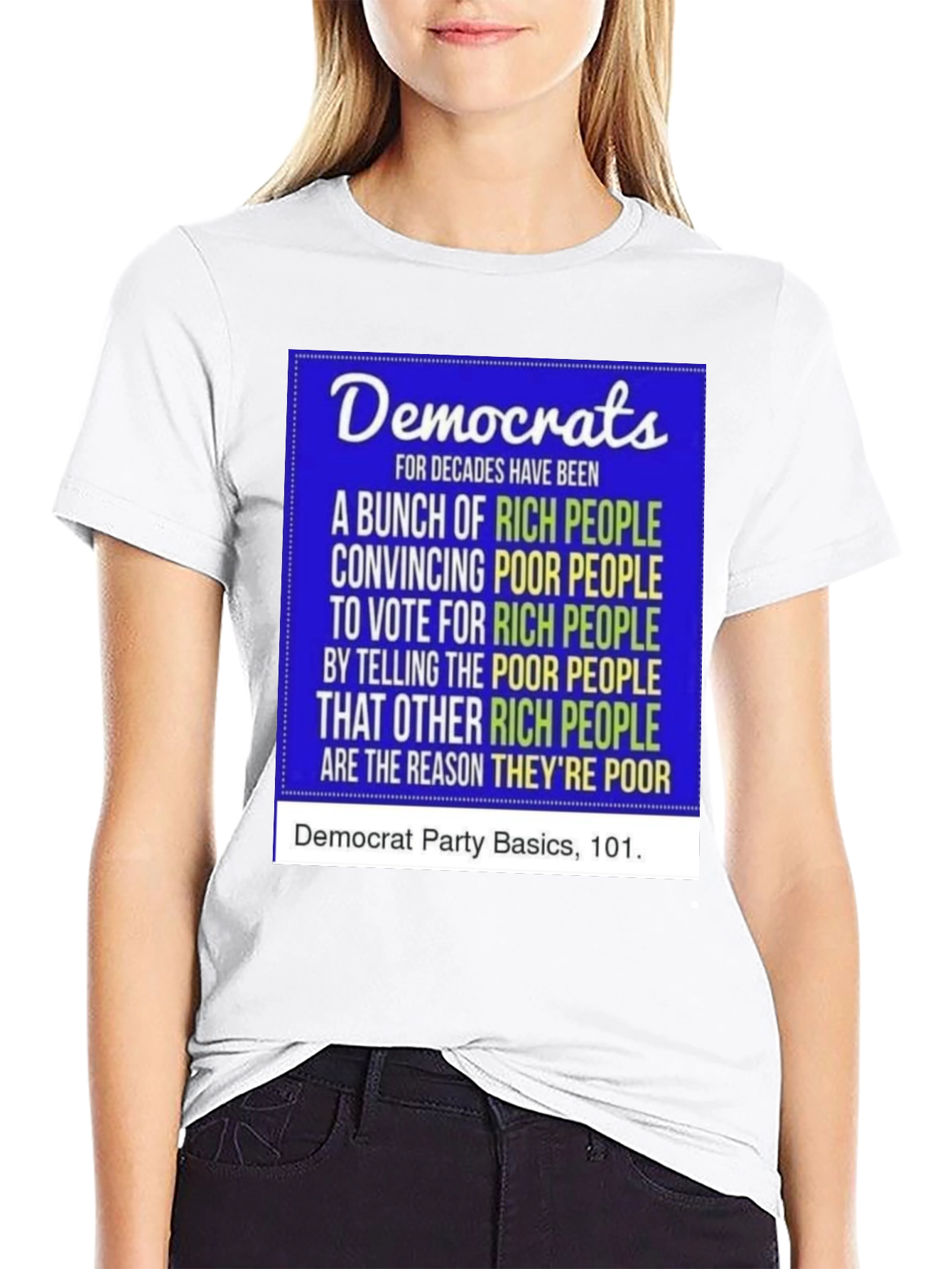 Political Statement T-Shirt: Democrat Party Basics