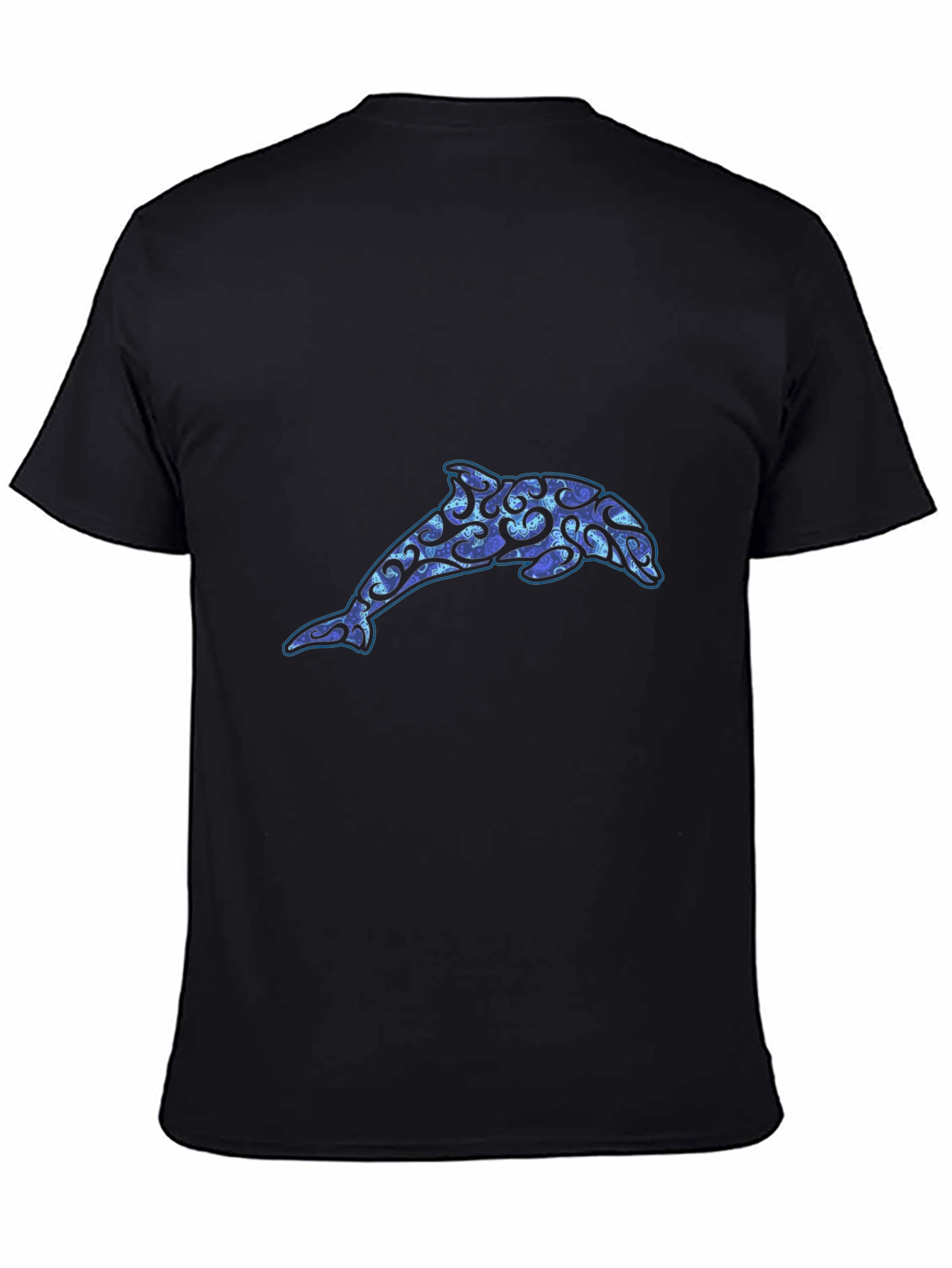 Dolphin T-Shirt - Black Graphic Tee