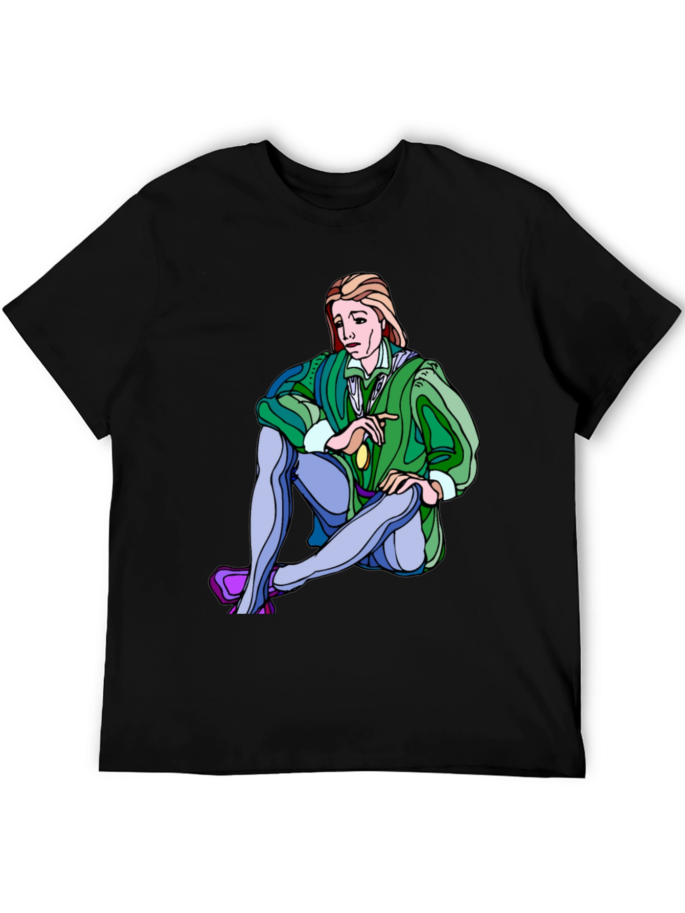 Renaissance Cartoon Graphic T-Shirt