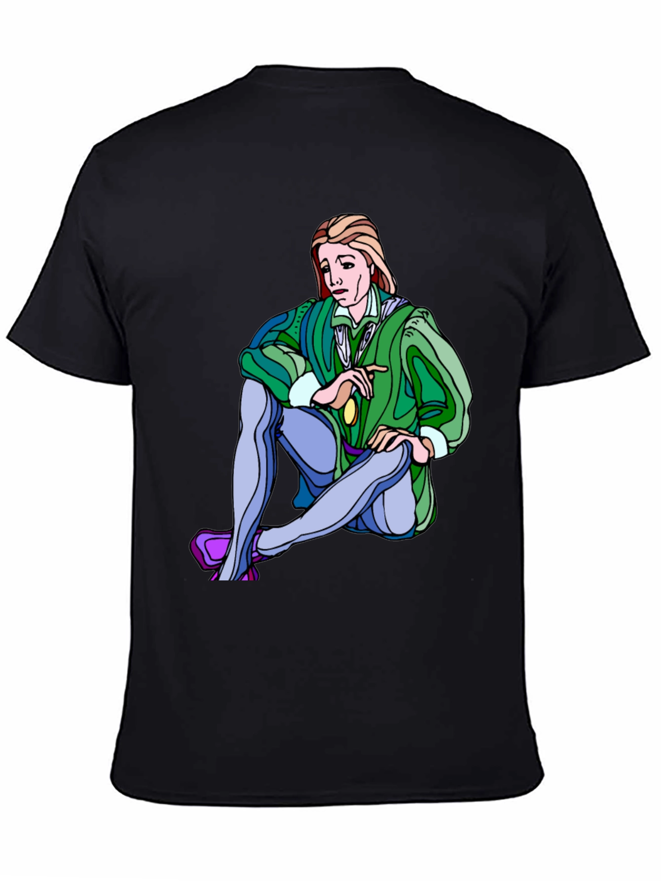 Renaissance Cartoon Graphic T-Shirt