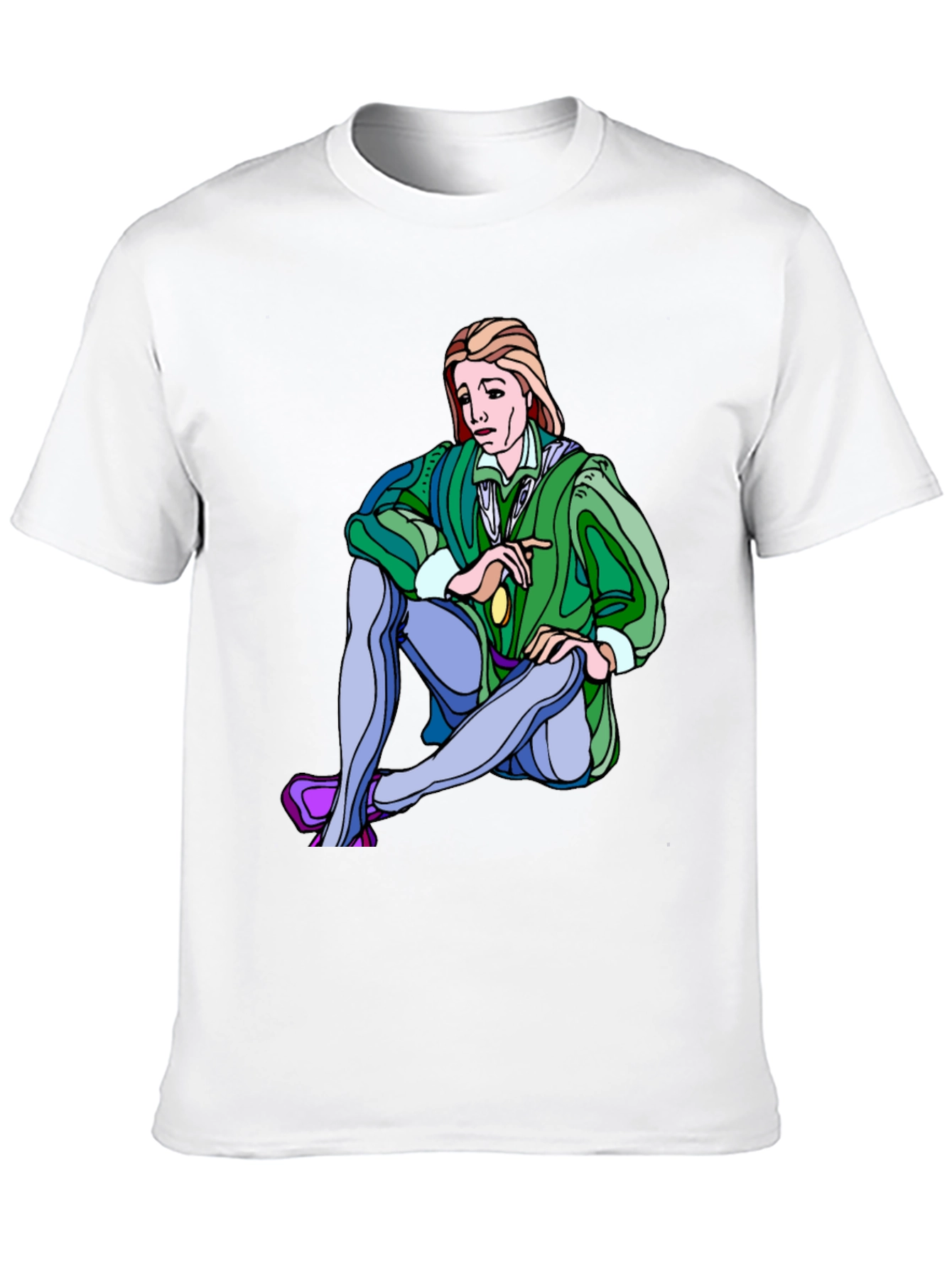 Renaissance Cartoon Graphic T-Shirt