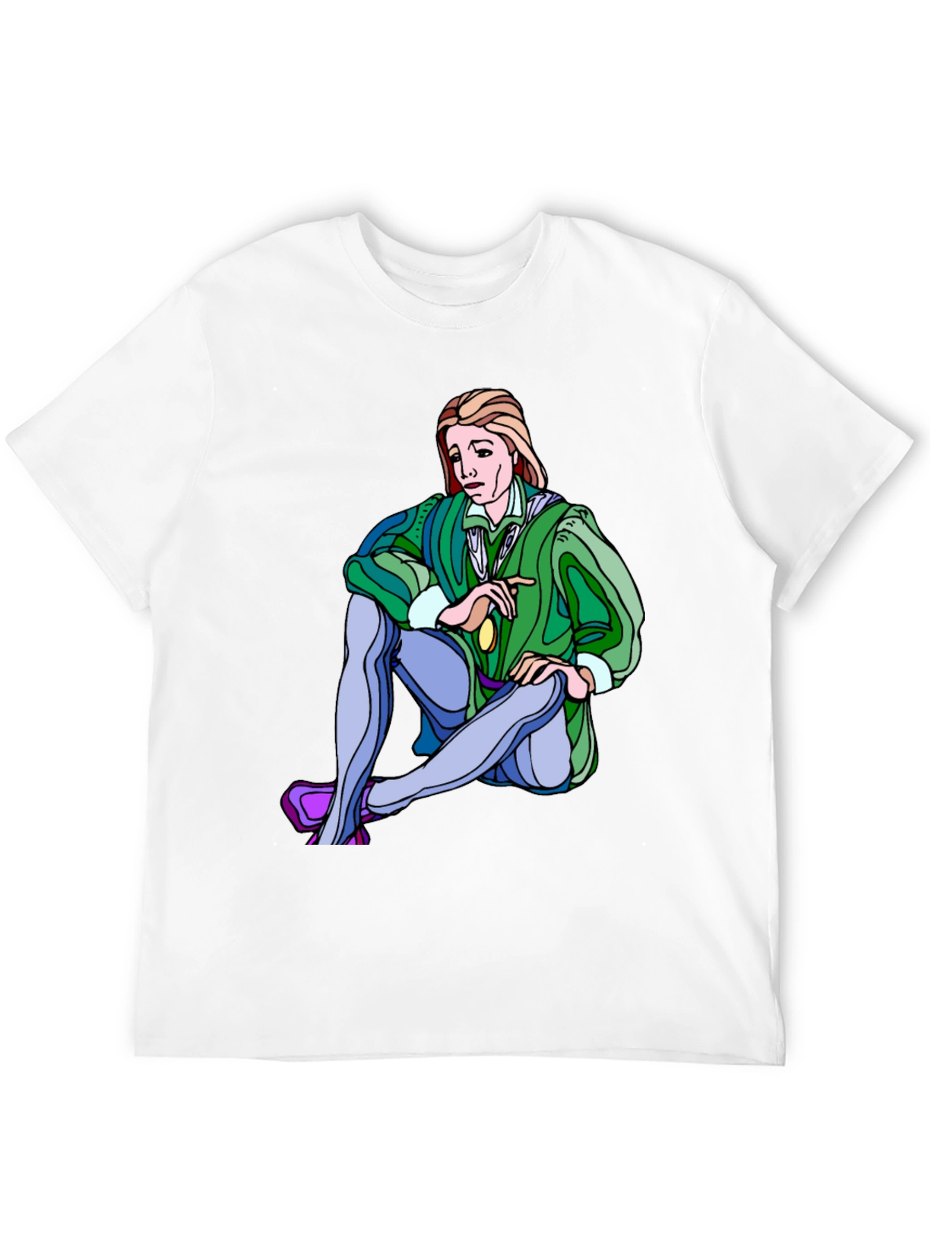 Renaissance Cartoon Graphic T-Shirt