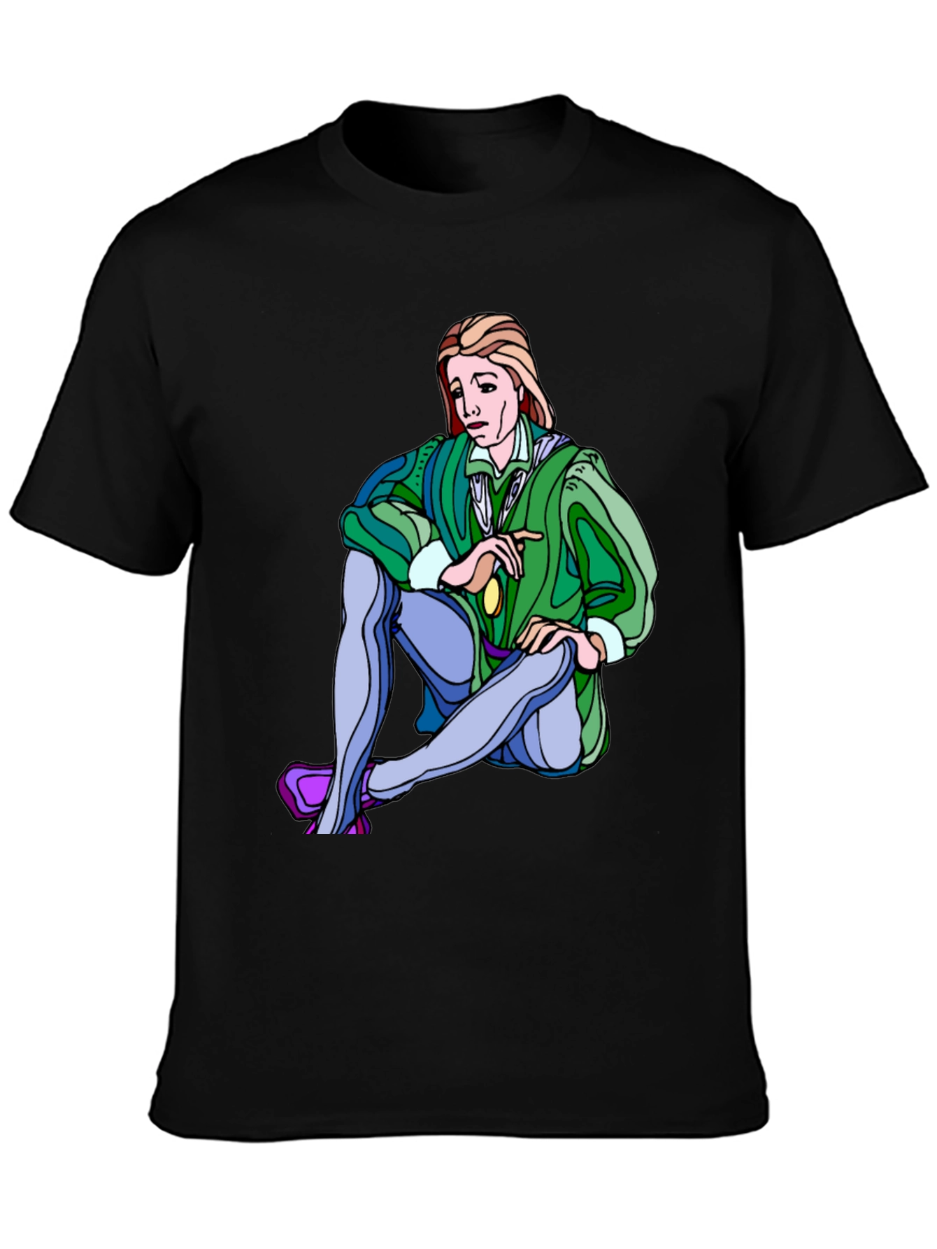 Renaissance Cartoon Graphic T-Shirt