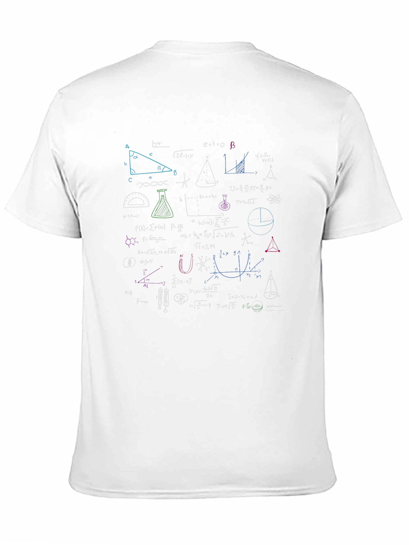 Math Equations Graphic Tee - Soft Black T-Shirt