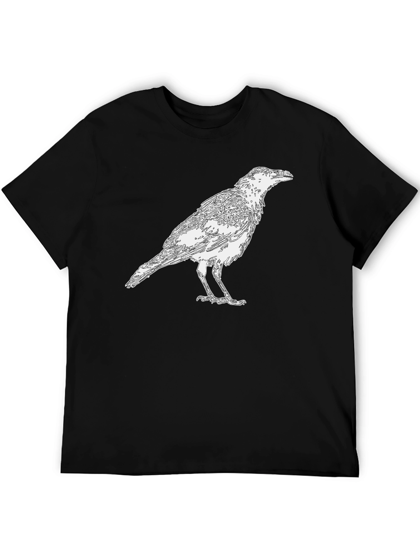 Raven Graphic Black T-Shirt