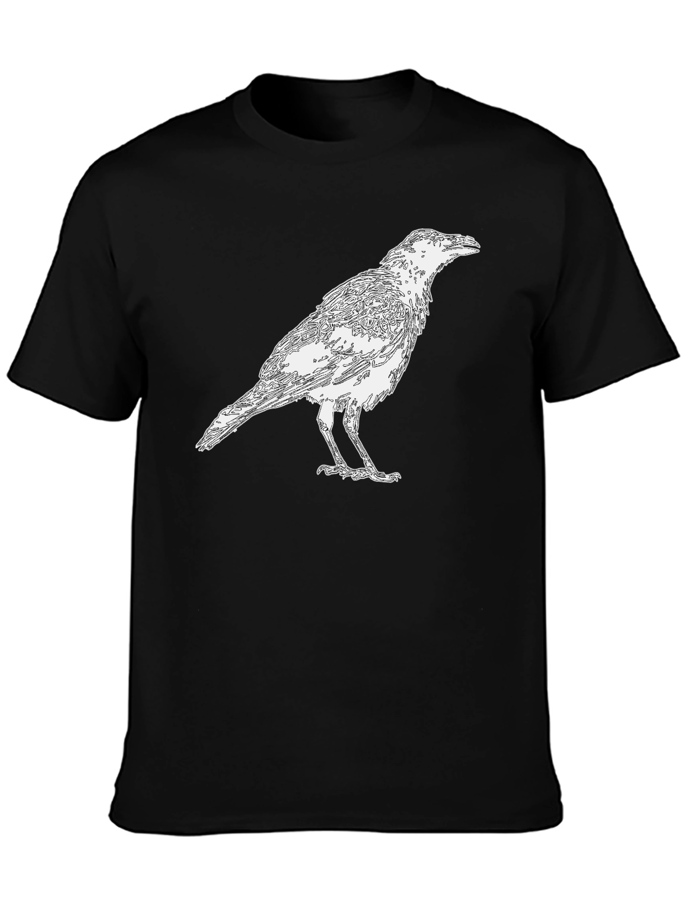 Raven Graphic Black T-Shirt