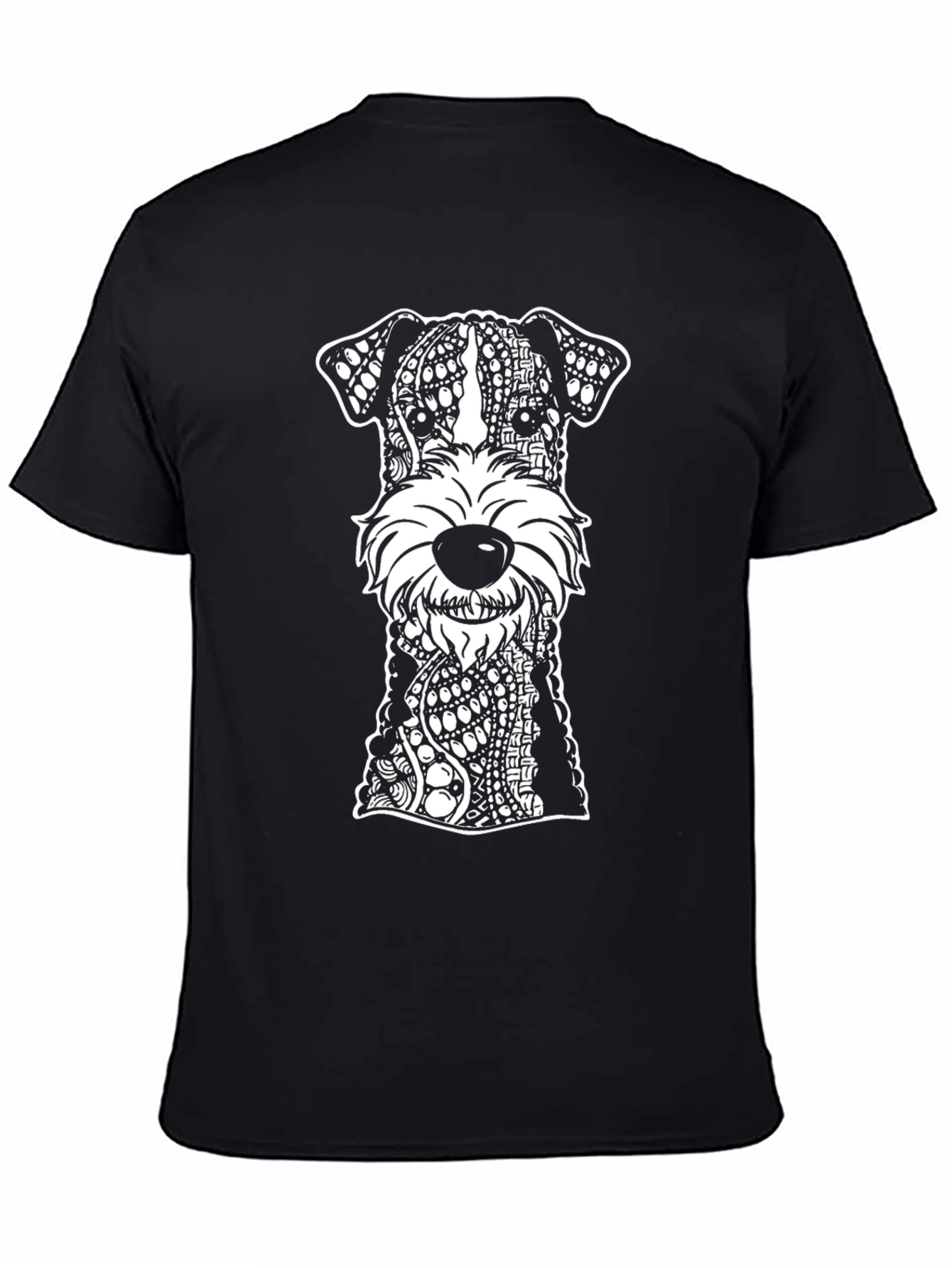 Dog Breed Mandala Black T-Shirt