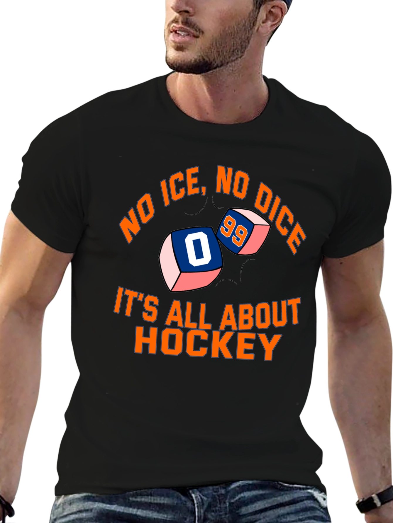 No Ice No Dice Its All About Hockey T-Shirt
