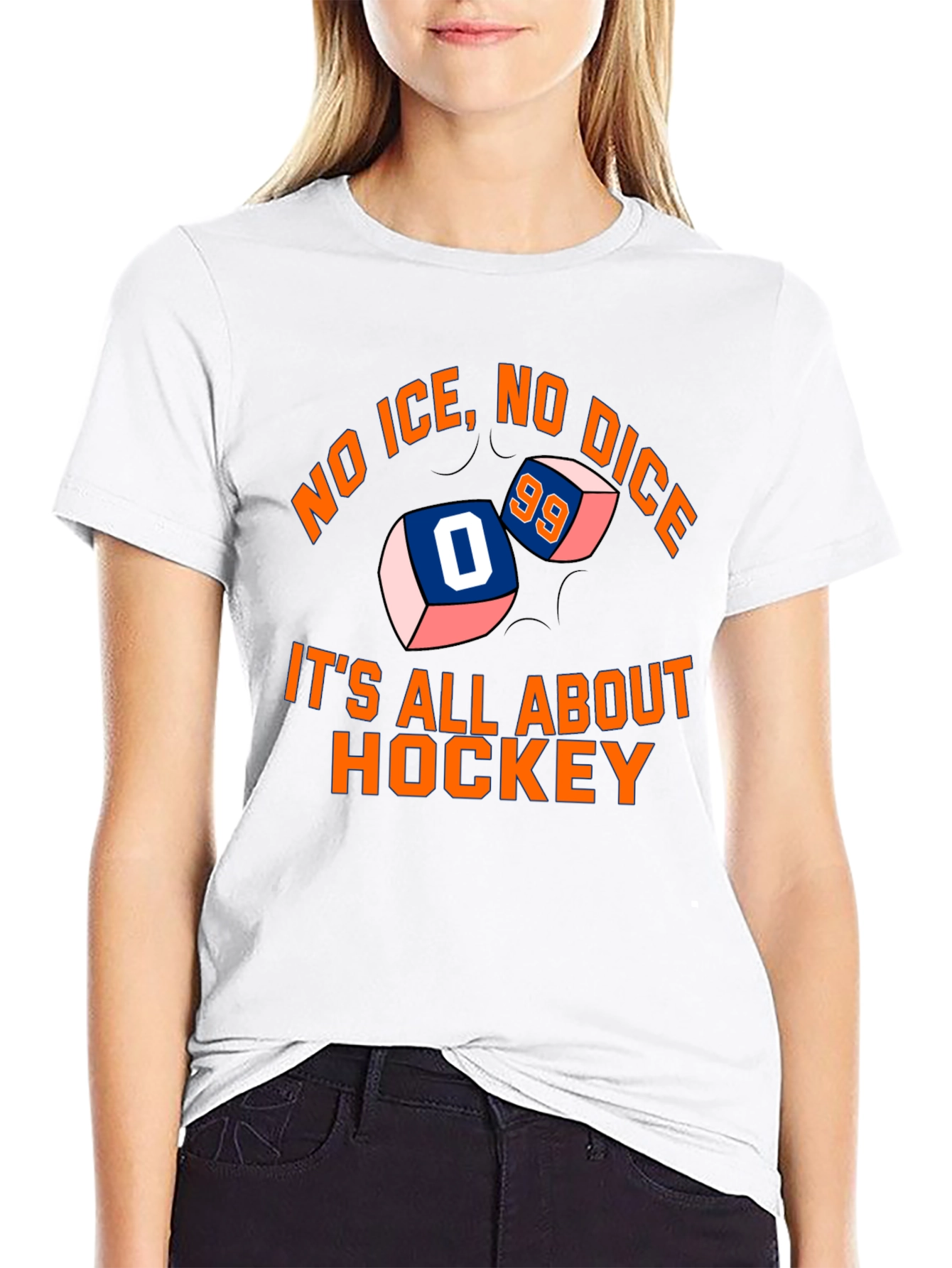 No Ice No Dice Its All About Hockey T-Shirt