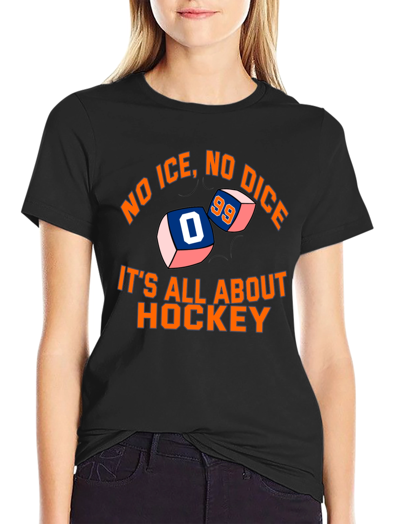 No Ice No Dice Its All About Hockey T-Shirt