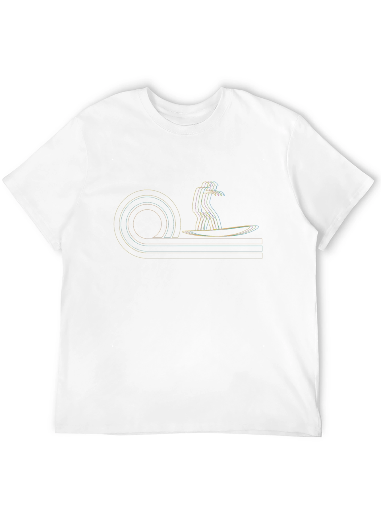 Retro Surfer Graphic Tee - Black