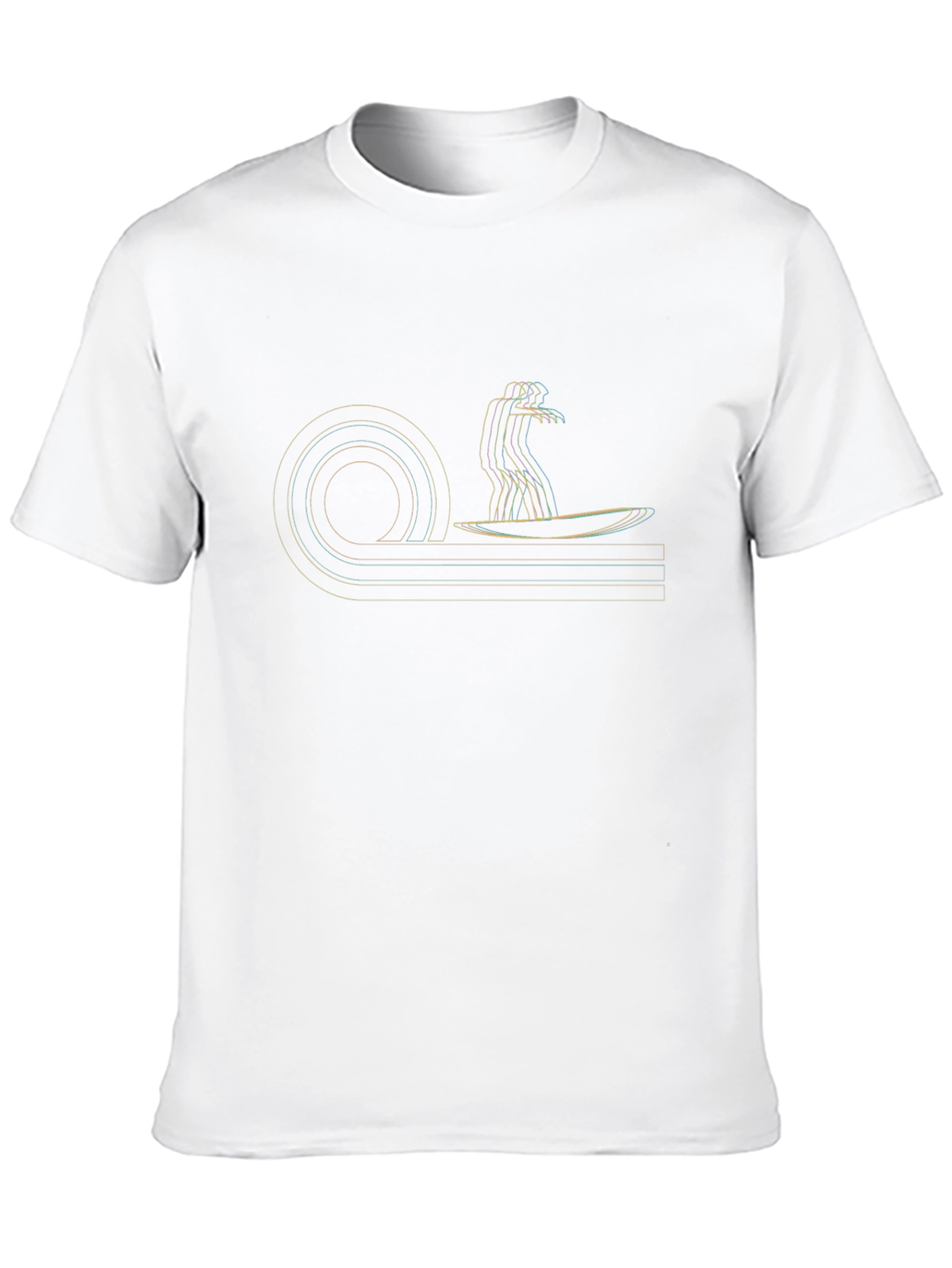 Retro Surfer Graphic Tee - Black