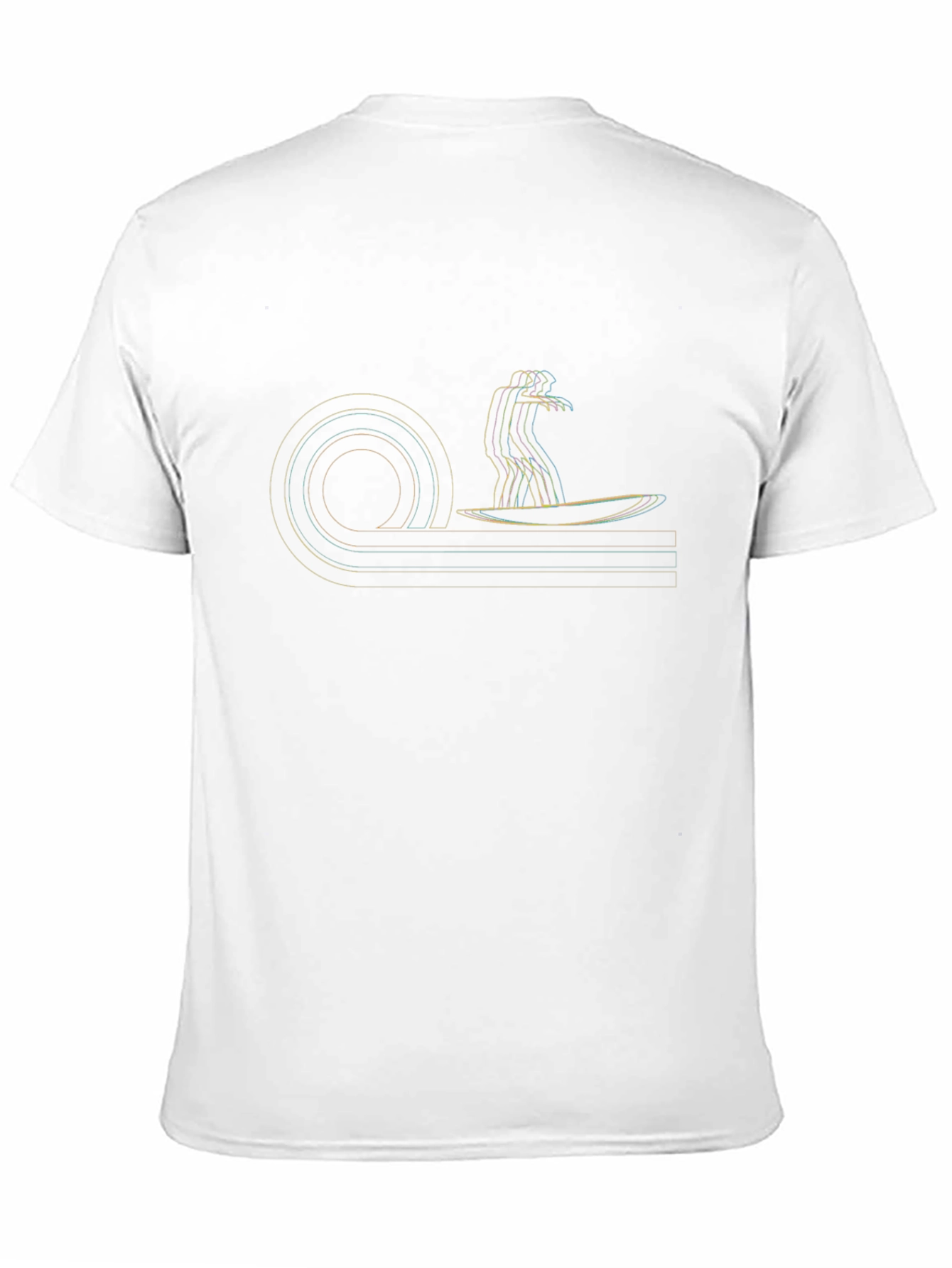 Retro Surfer Graphic Tee - Black