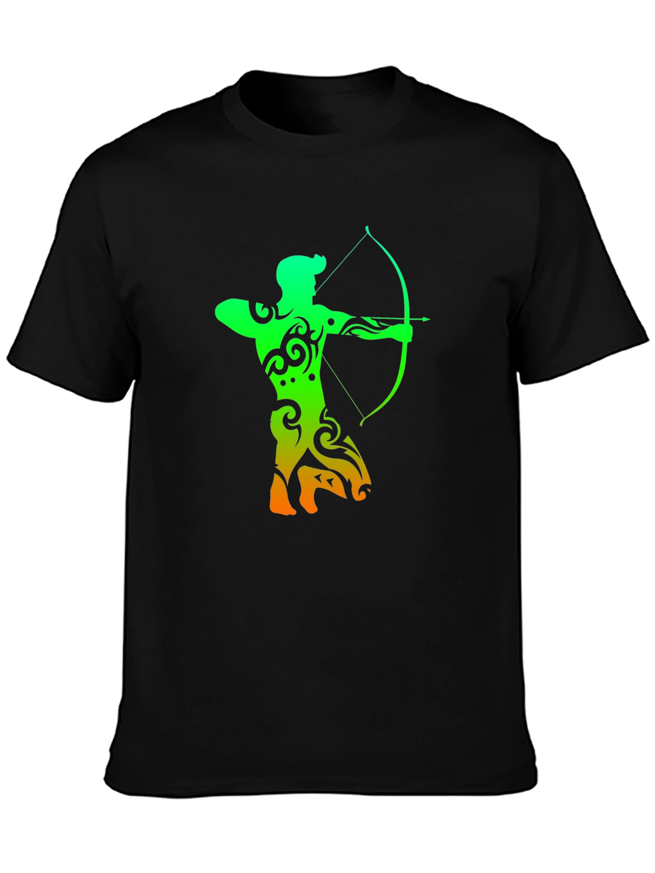 Archery Silhouette Graphic T-Shirt - Cool Archer Design