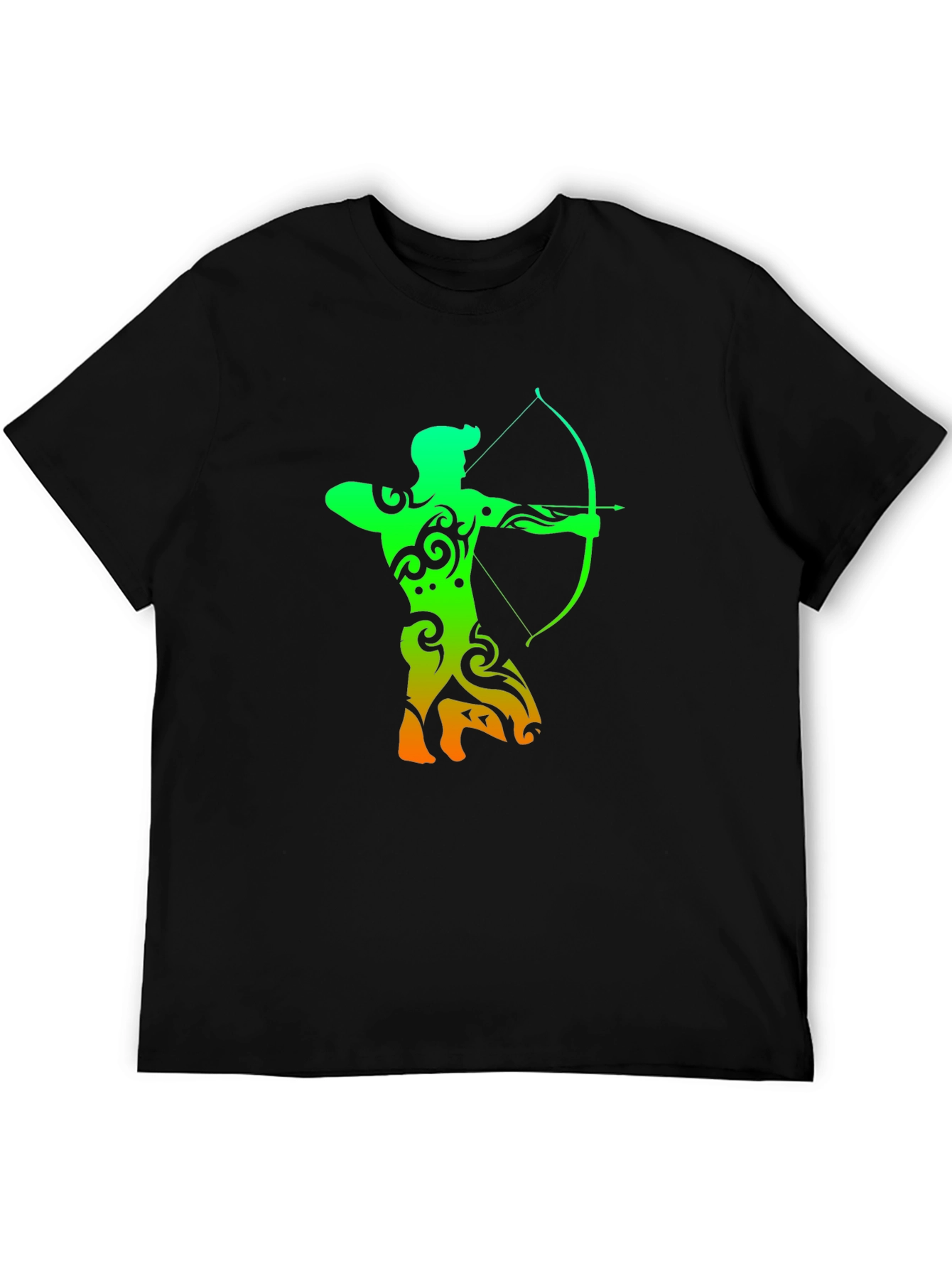 Archery Silhouette Graphic T-Shirt - Cool Archer Design