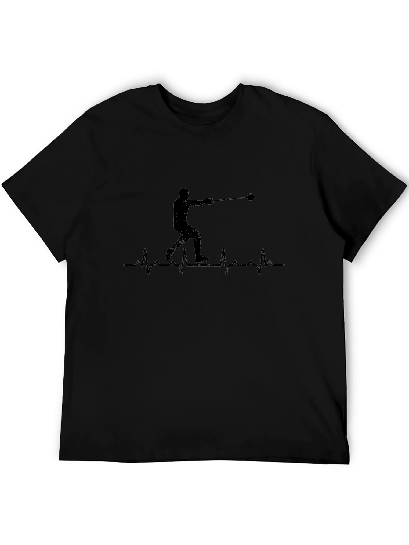 Hammer Throw Heartbeat Black T-Shirt