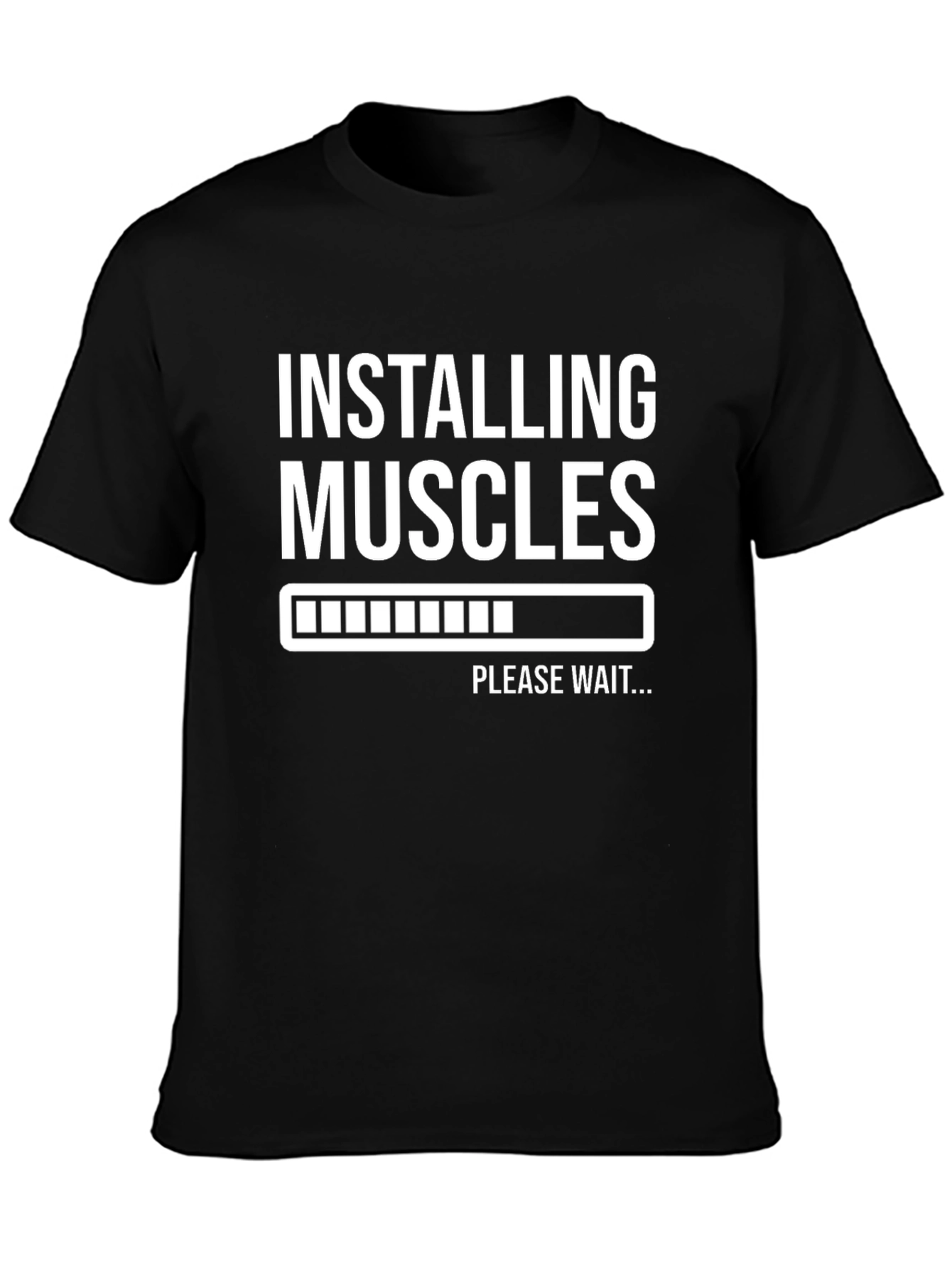 Installing Muscles Funny Workout T-Shirt