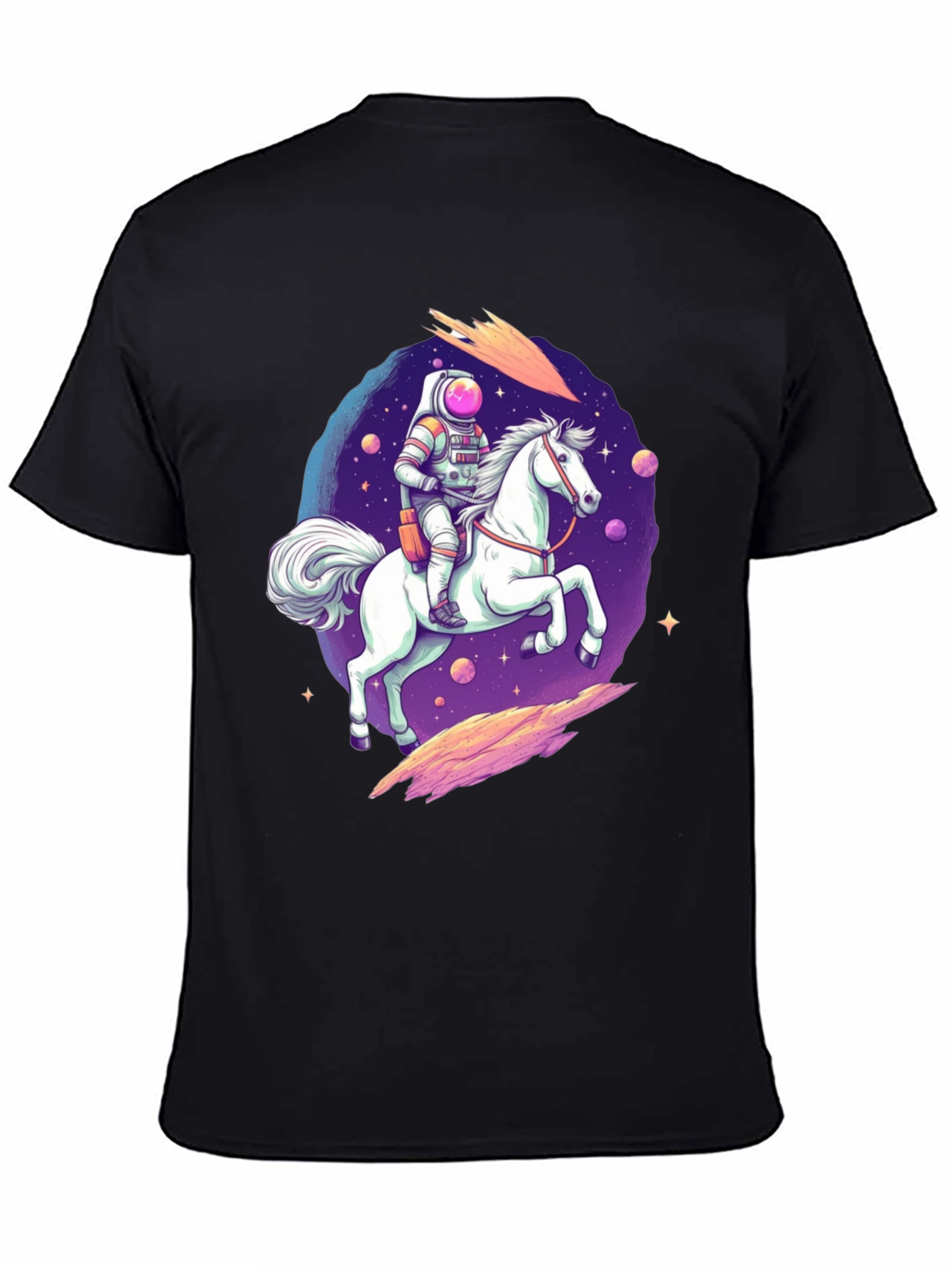 Astronaut Horse Rider Graphic T-Shirt