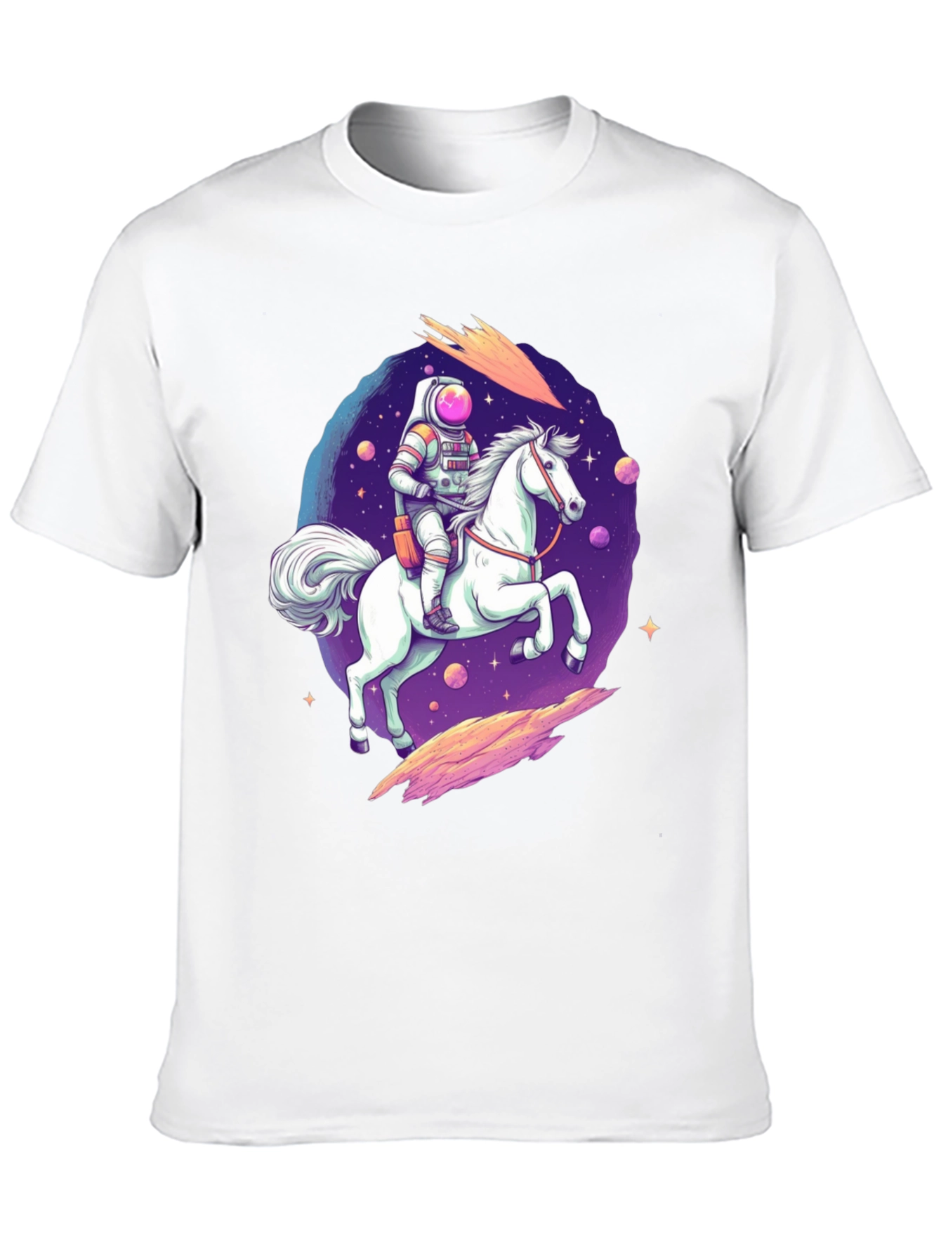 Astronaut Horse Rider Graphic T-Shirt