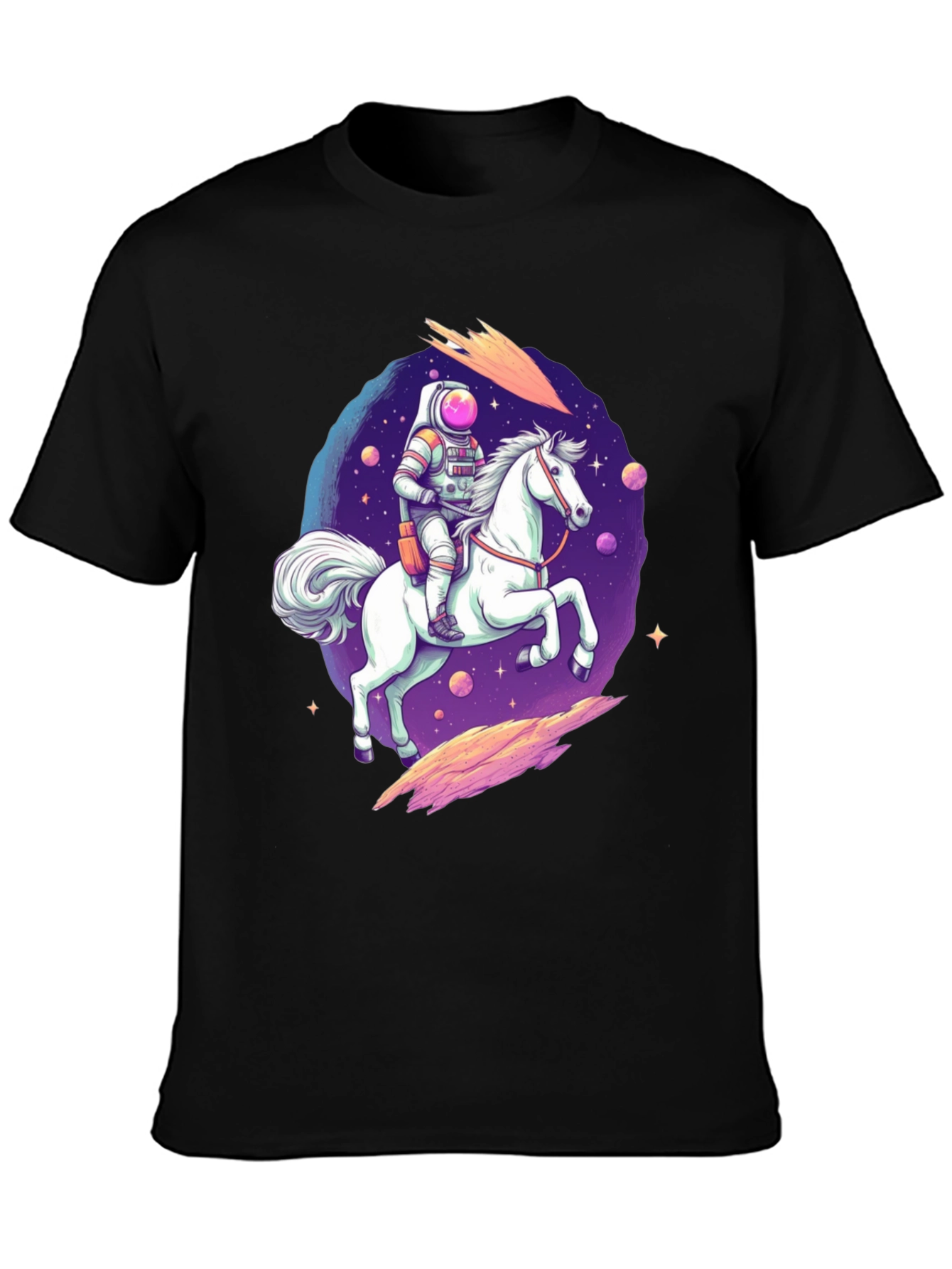 Astronaut Horse Rider Graphic T-Shirt