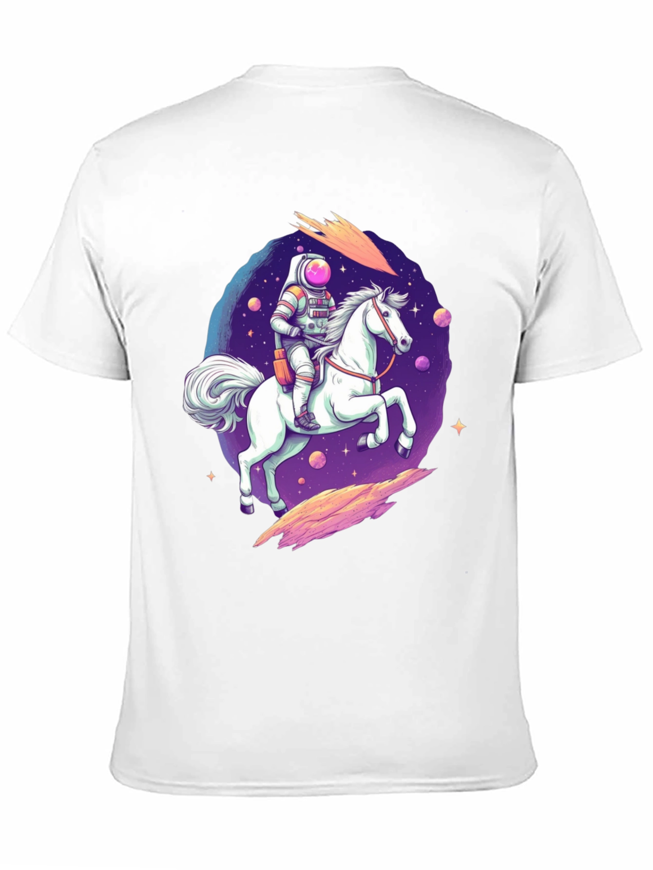 Astronaut Horse Rider Graphic T-Shirt