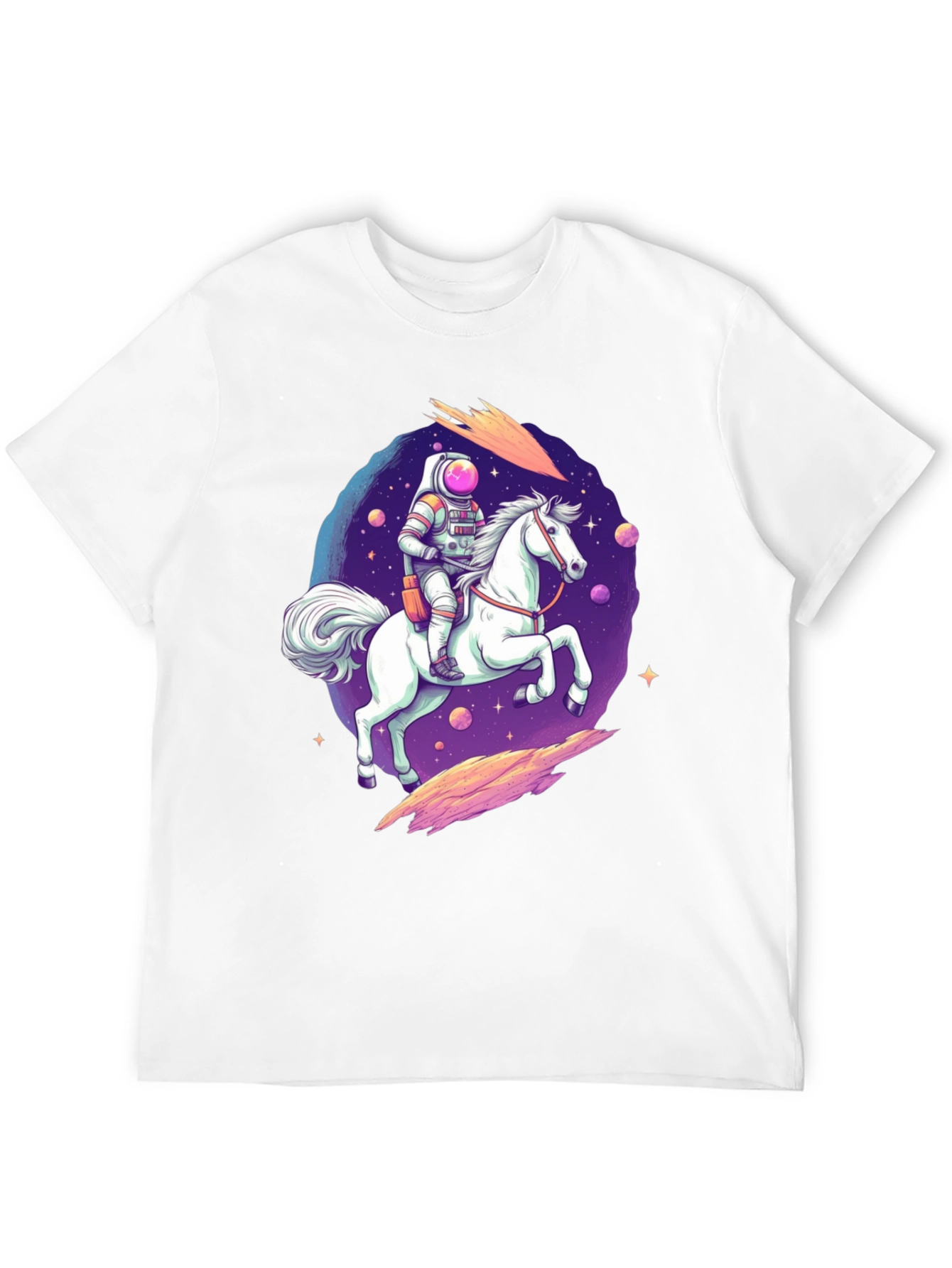 Astronaut Horse Rider Graphic T-Shirt