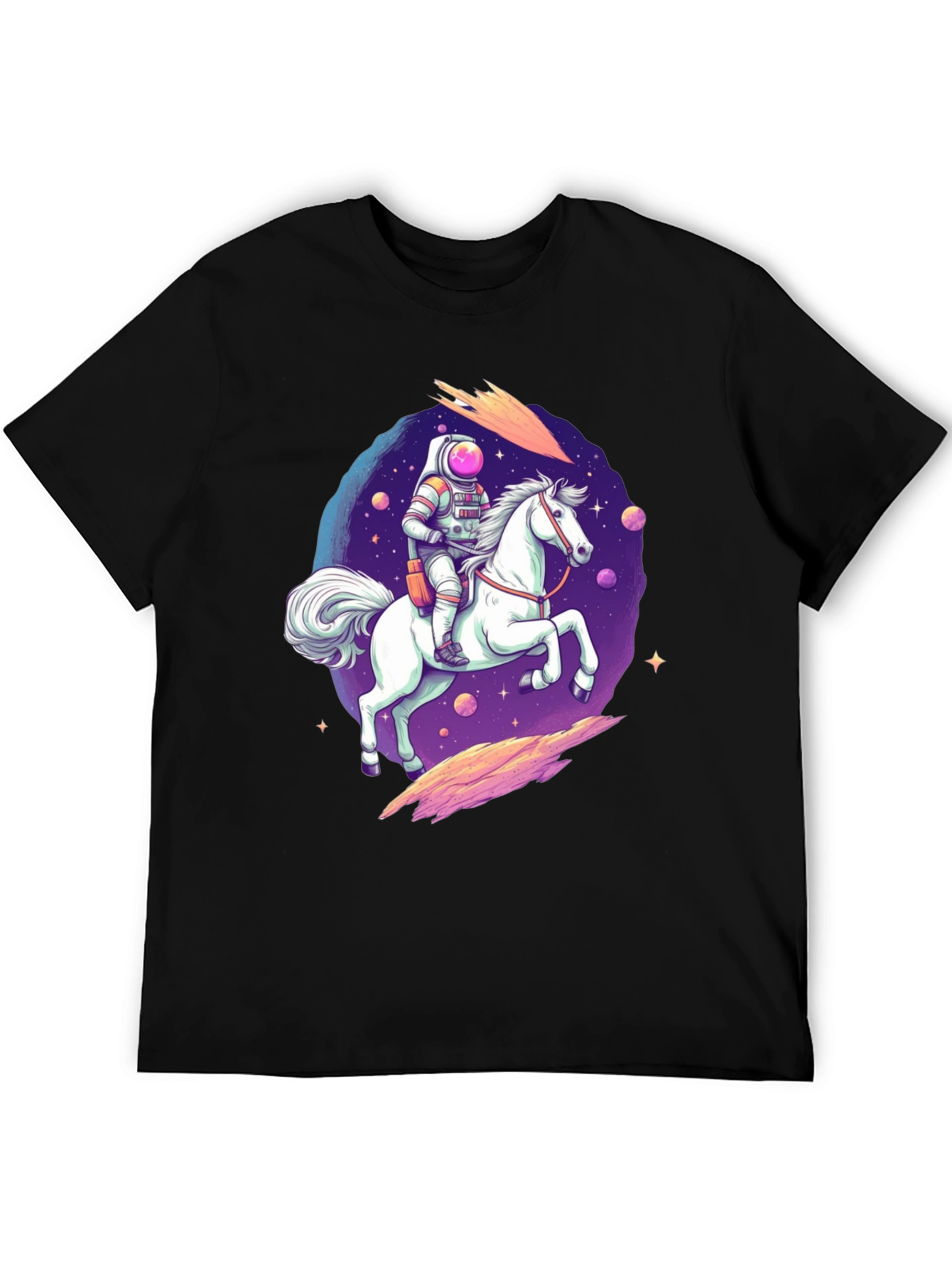 Astronaut Horse Rider Graphic T-Shirt